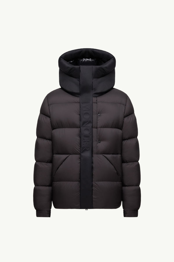 Madeira Hooded Short Down Jacket Men Brown Moncler 2