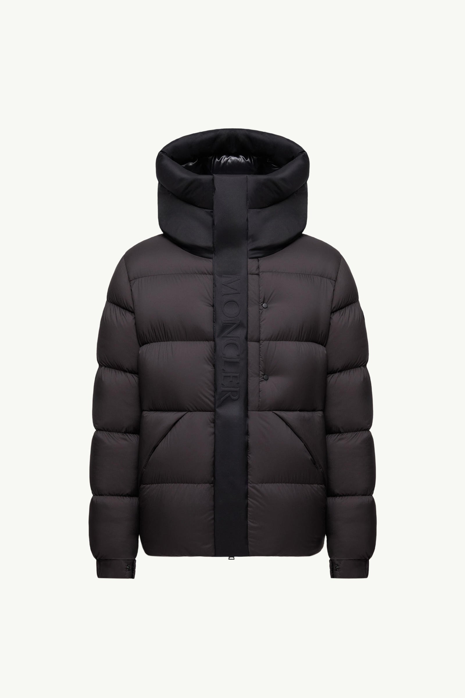 Madeira Hooded Short Down Jacket Men Brown Moncler 2