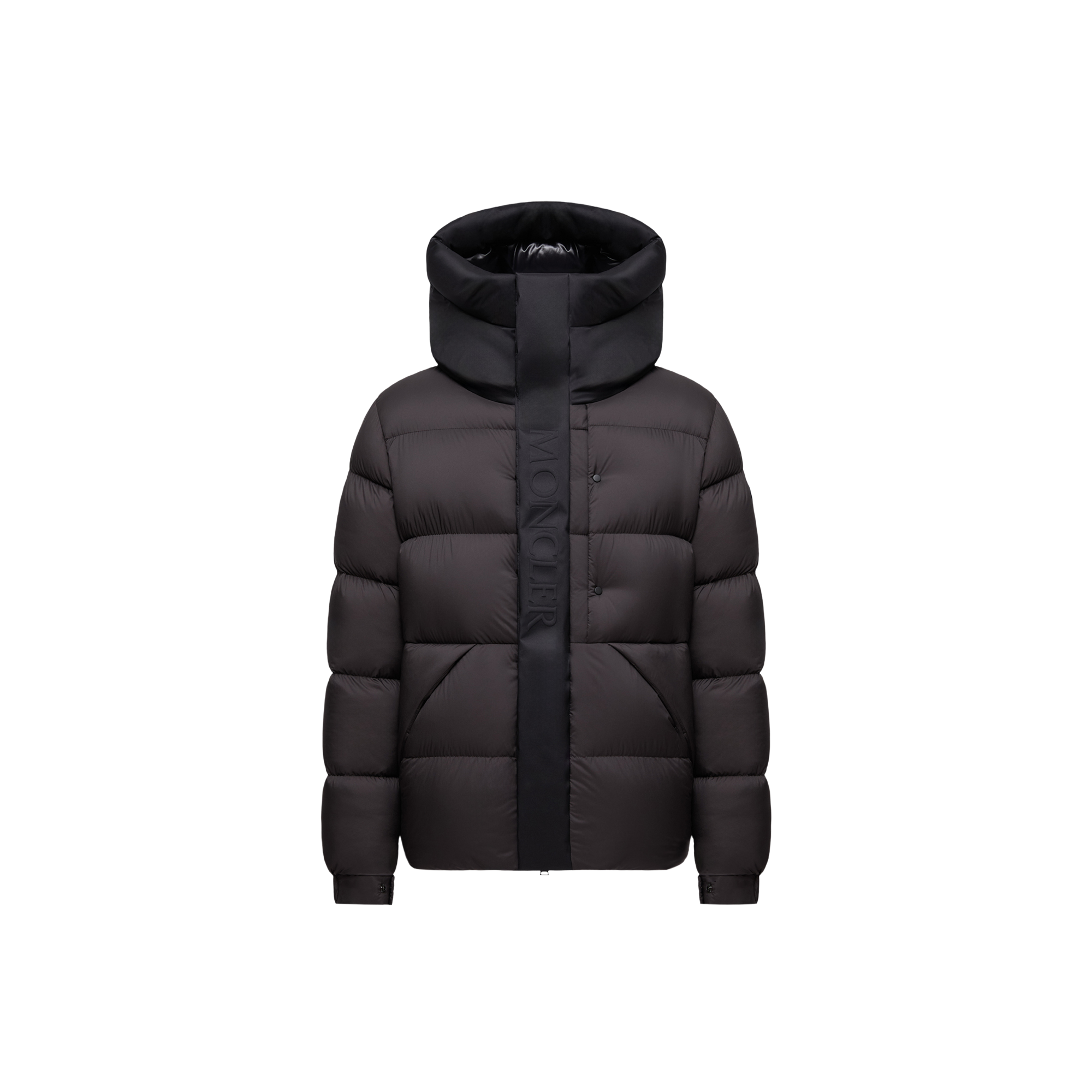 MONCLER COLLECTION Men's Hooded Down Jacket - Brown - Size 5