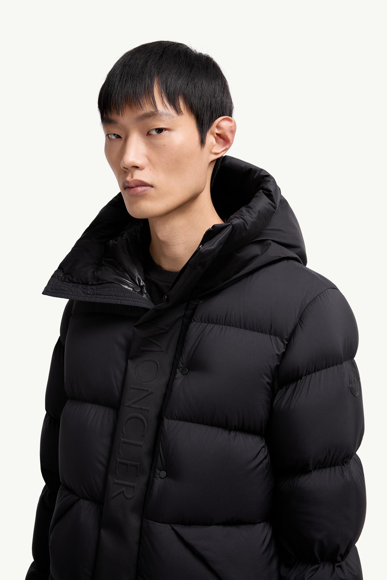 Black Madeira Hooded Short Down Jacket - Short Down Jackets for