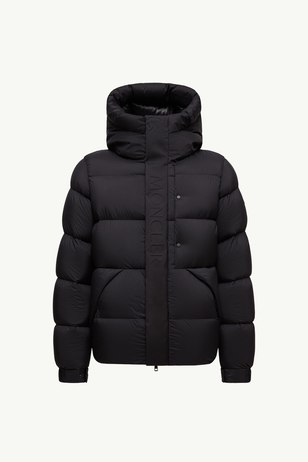 Madeira Hooded Short Down Jacket Men Black Moncler 2