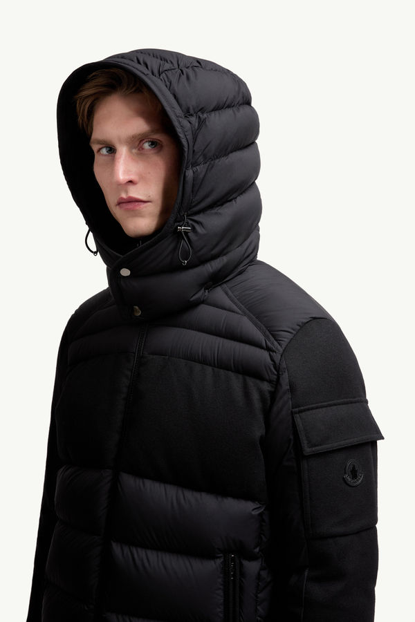 Barbustel Hooded Short Down Jacket Men Black Moncler 1