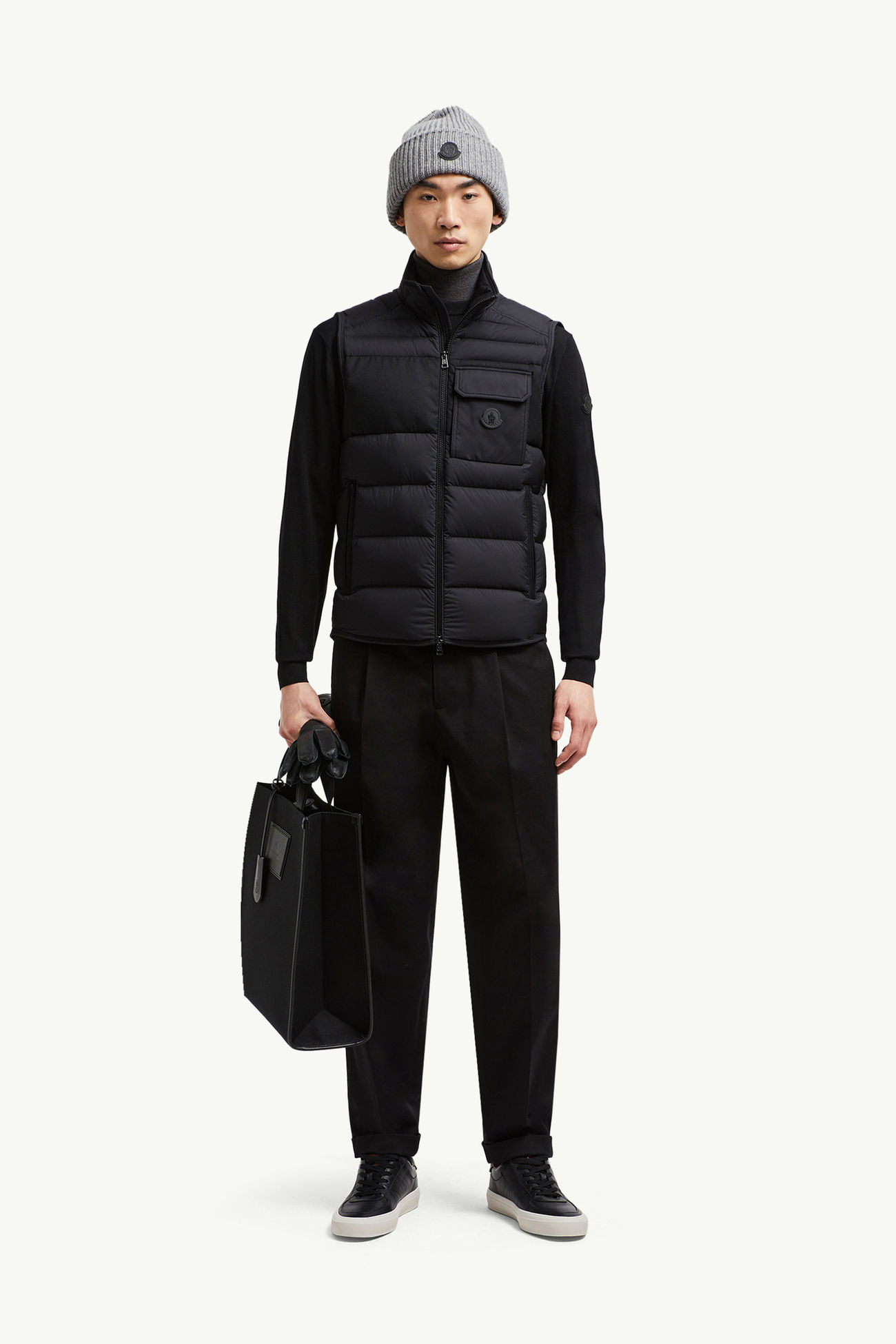 Estagnousベスト メンズ ブラック Moncler 0