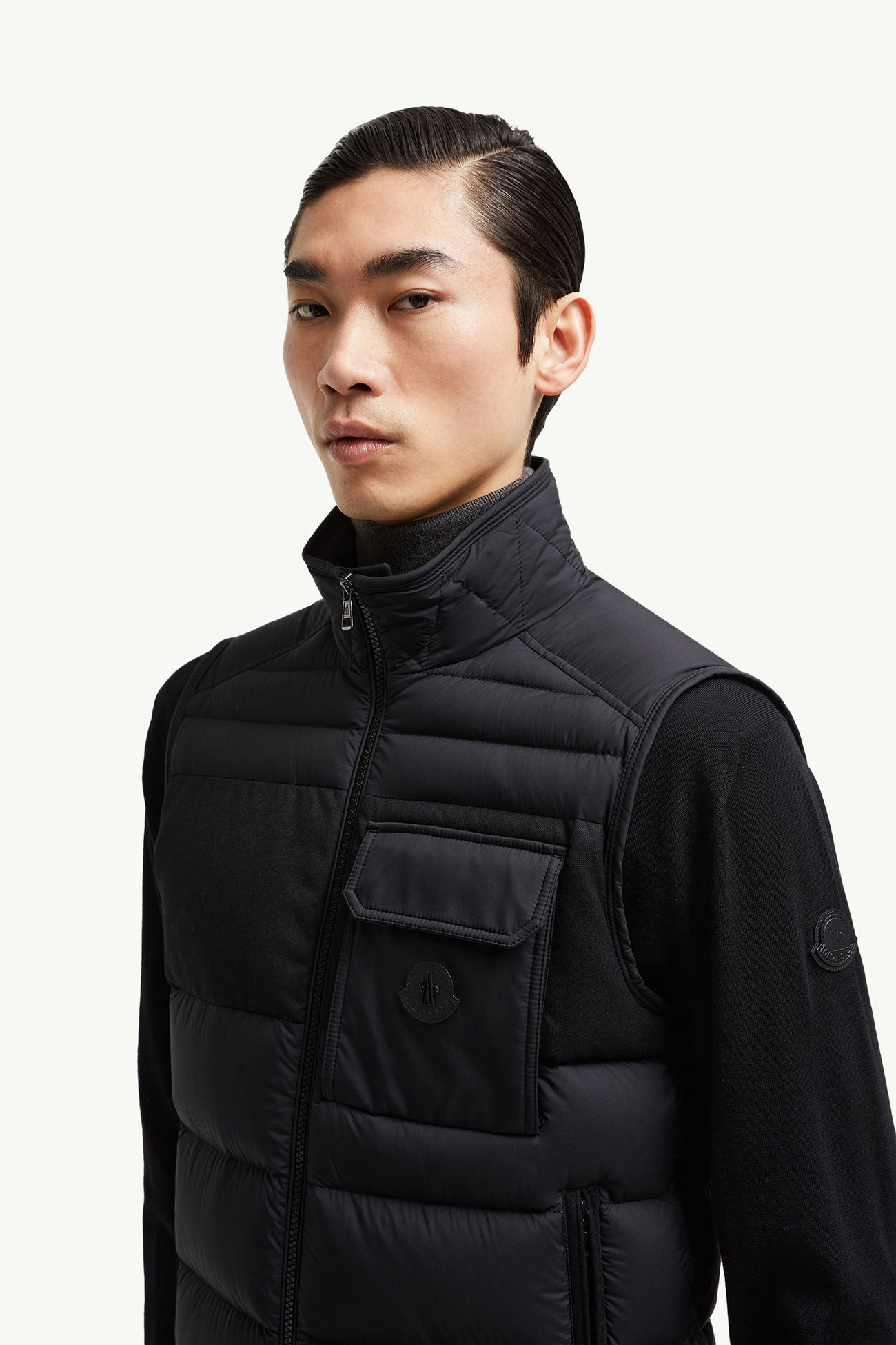 Estagnous 다운 베스트 남성 블랙 Moncler 1