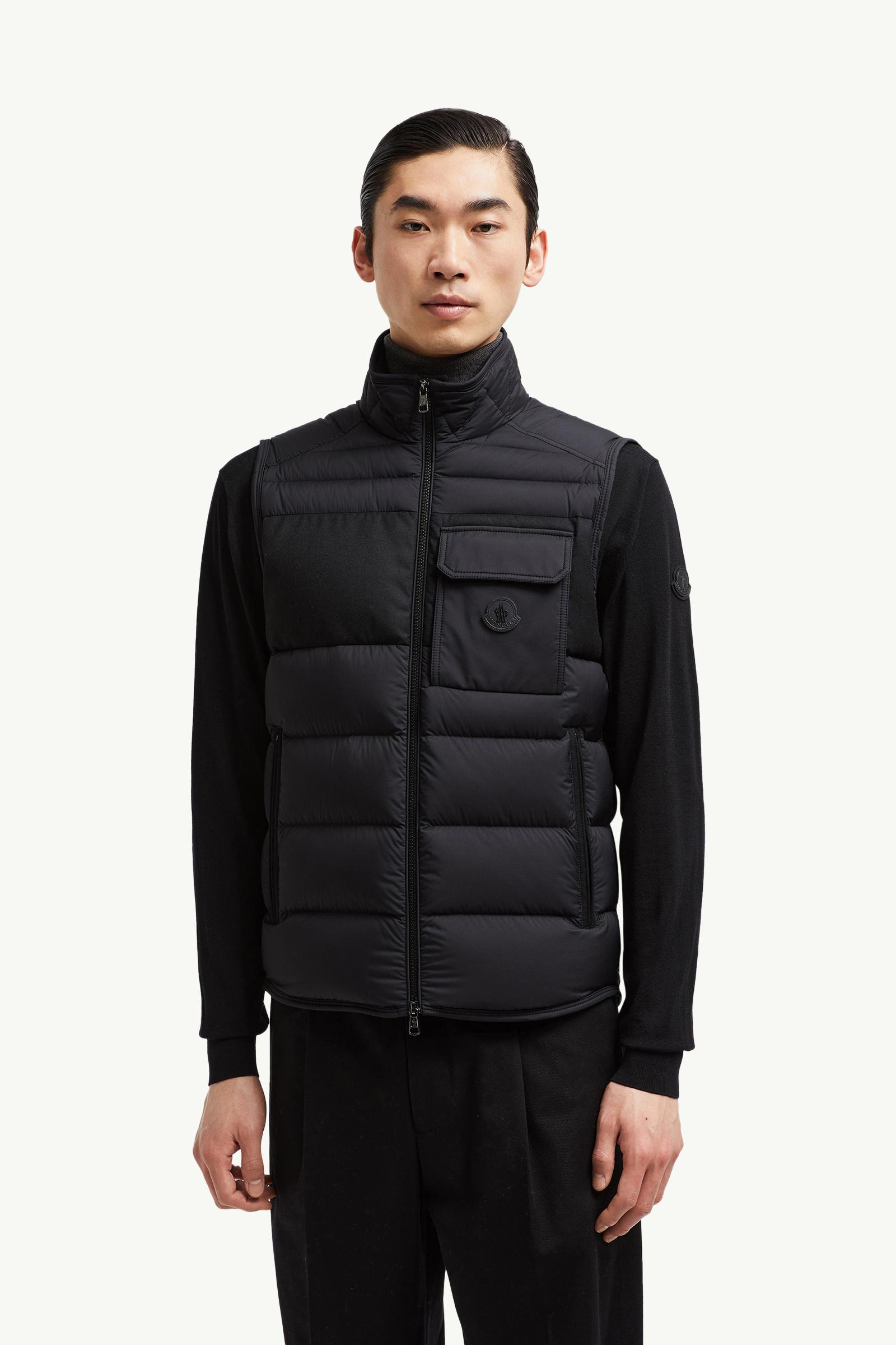Black Estagnous Down Gilet - Vests for Men | Moncler RO