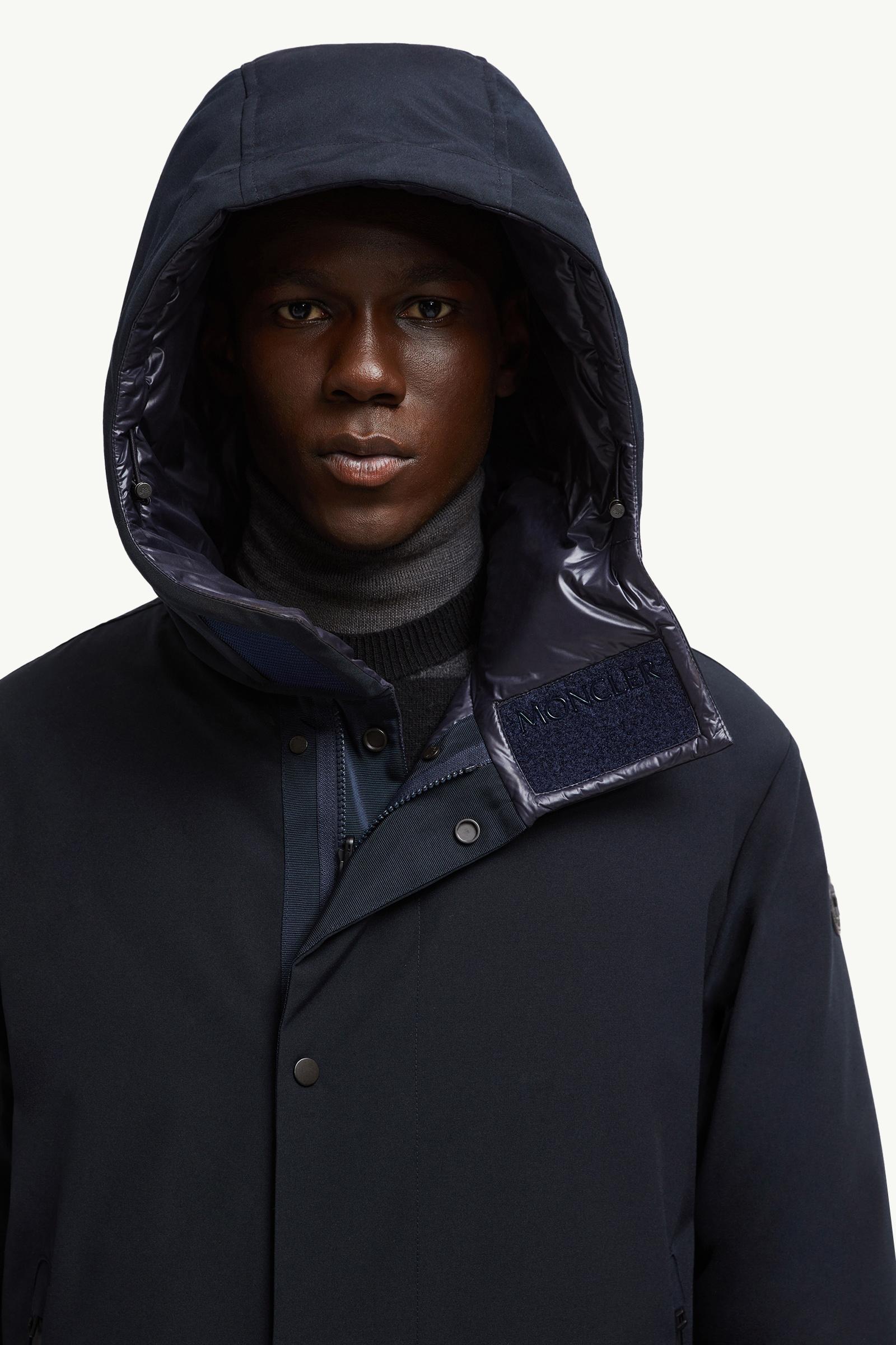 Fowey Reversible Hooded Short Down Jacket Men Navy Blue Moncler 1