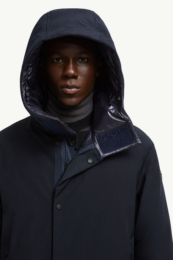 Fowey Reversible Hooded Short Down Jacket Men Navy Blue Moncler 1