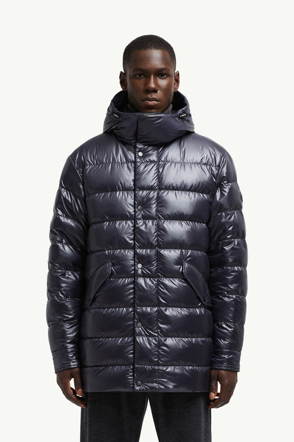 Fowey Reversible Hooded Short Down Jacket Men Navy Blue Moncler 3