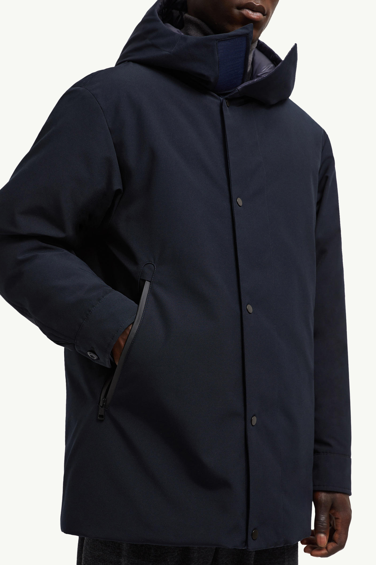 Fowey Reversible Hooded Short Down Jacket Men Navy Blue Moncler 5