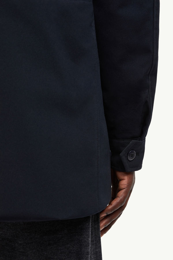 Fowey Reversible Hooded Short Down Jacket Men Navy Blue Moncler 6