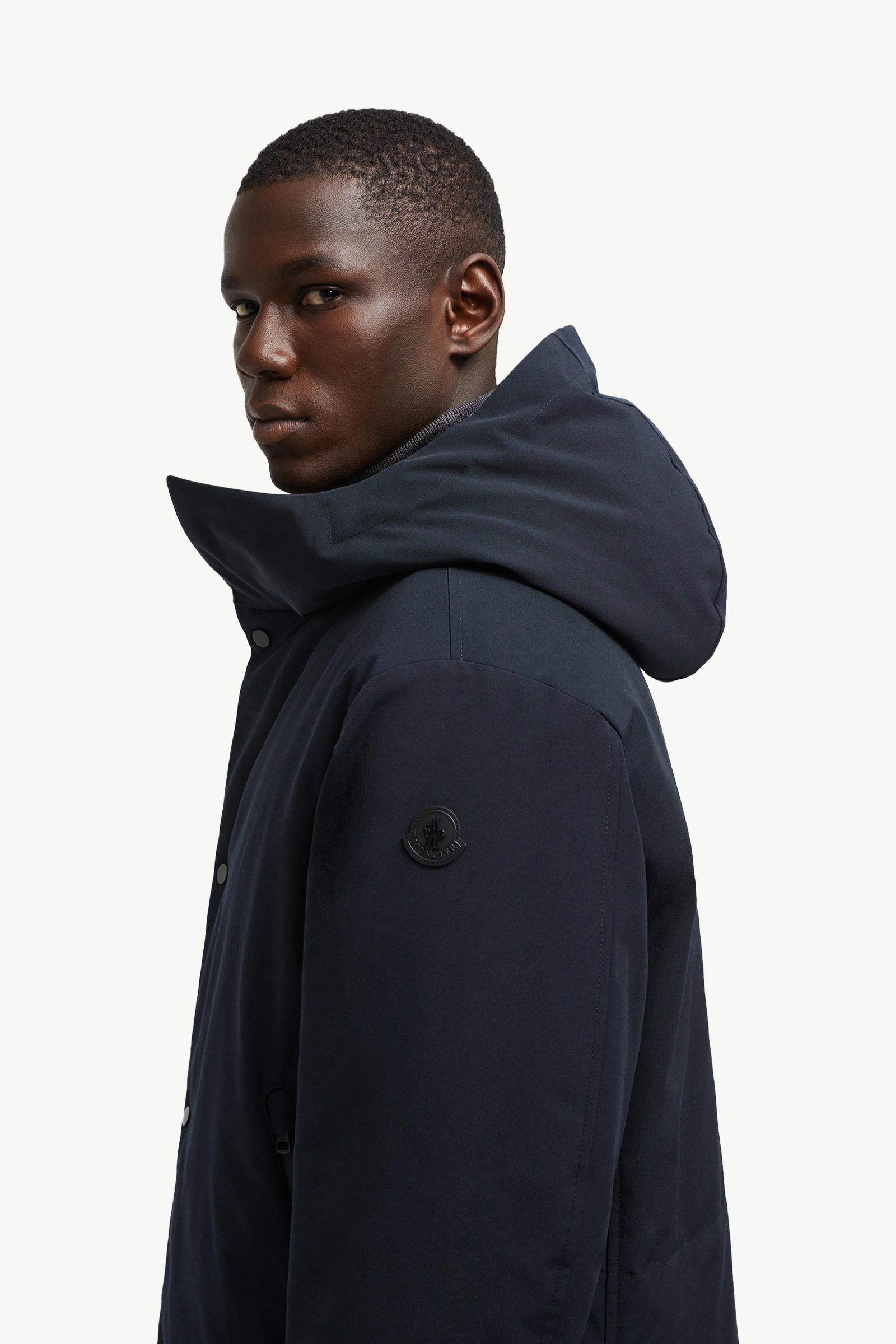 Fowey Reversible Hooded Short Down Jacket Men Navy Blue Moncler 7