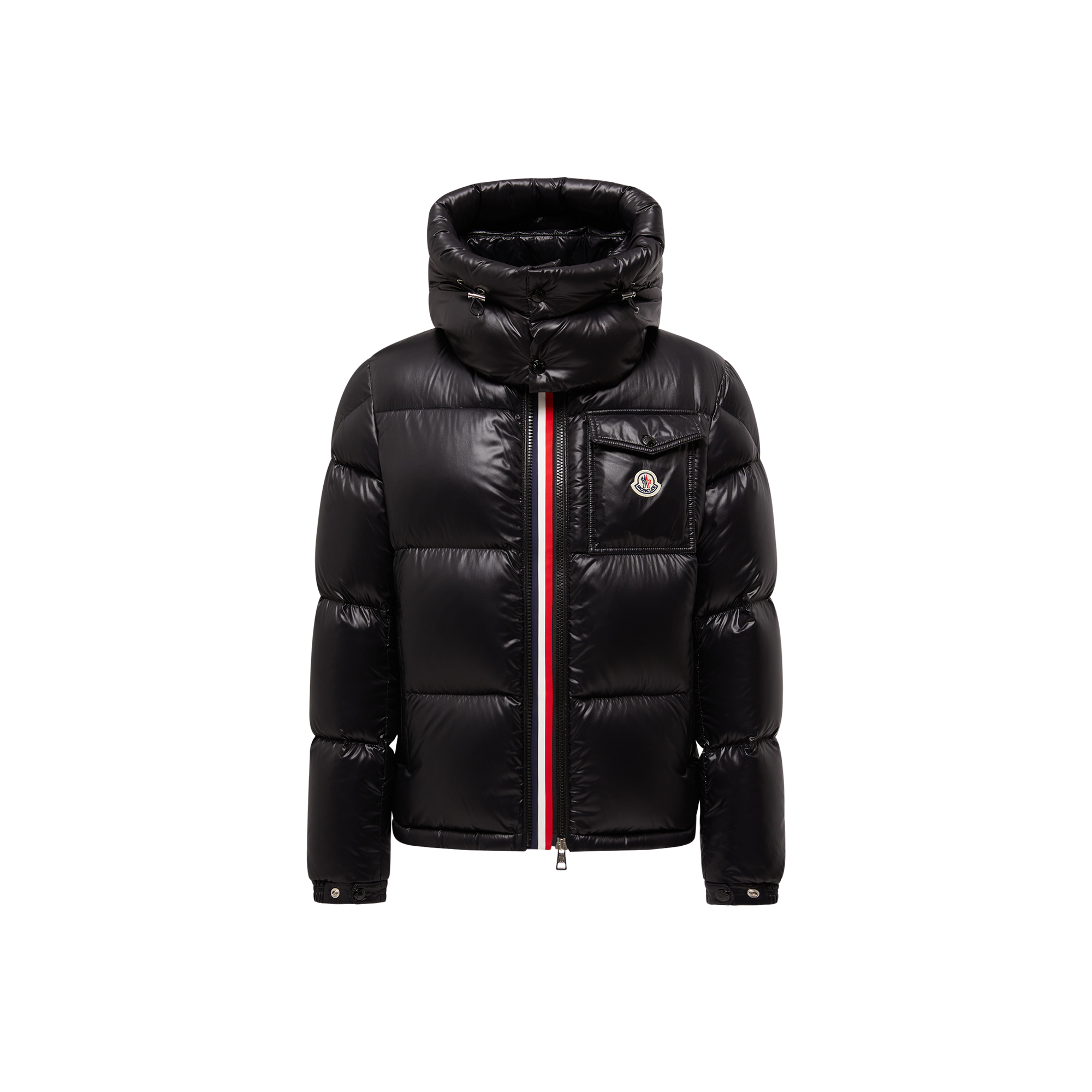 MONCLER COLLECTION Montbeliard Hooded Short Down Jacket, Men, Black, Size: 2