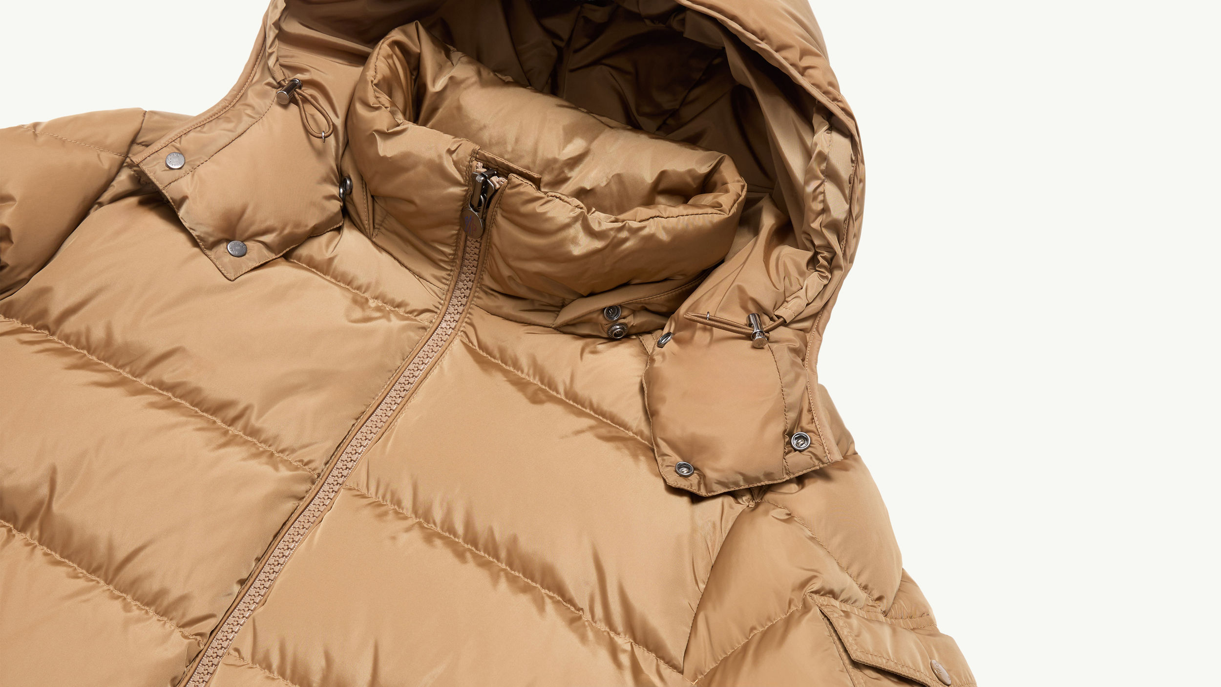 ベージュ Moncler Mayaショートダウンジャケット : ショートダウン 