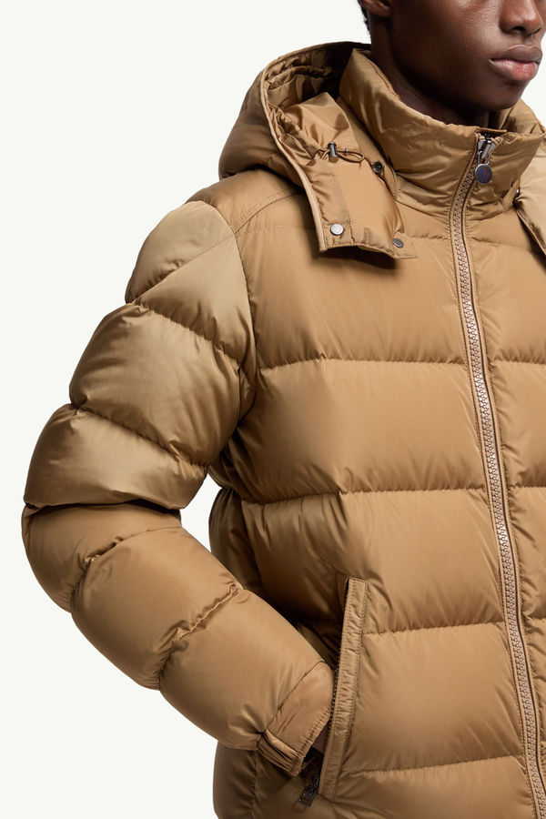 Moncler Maya Matte Short Down Jacket Men Beige Moncler 6