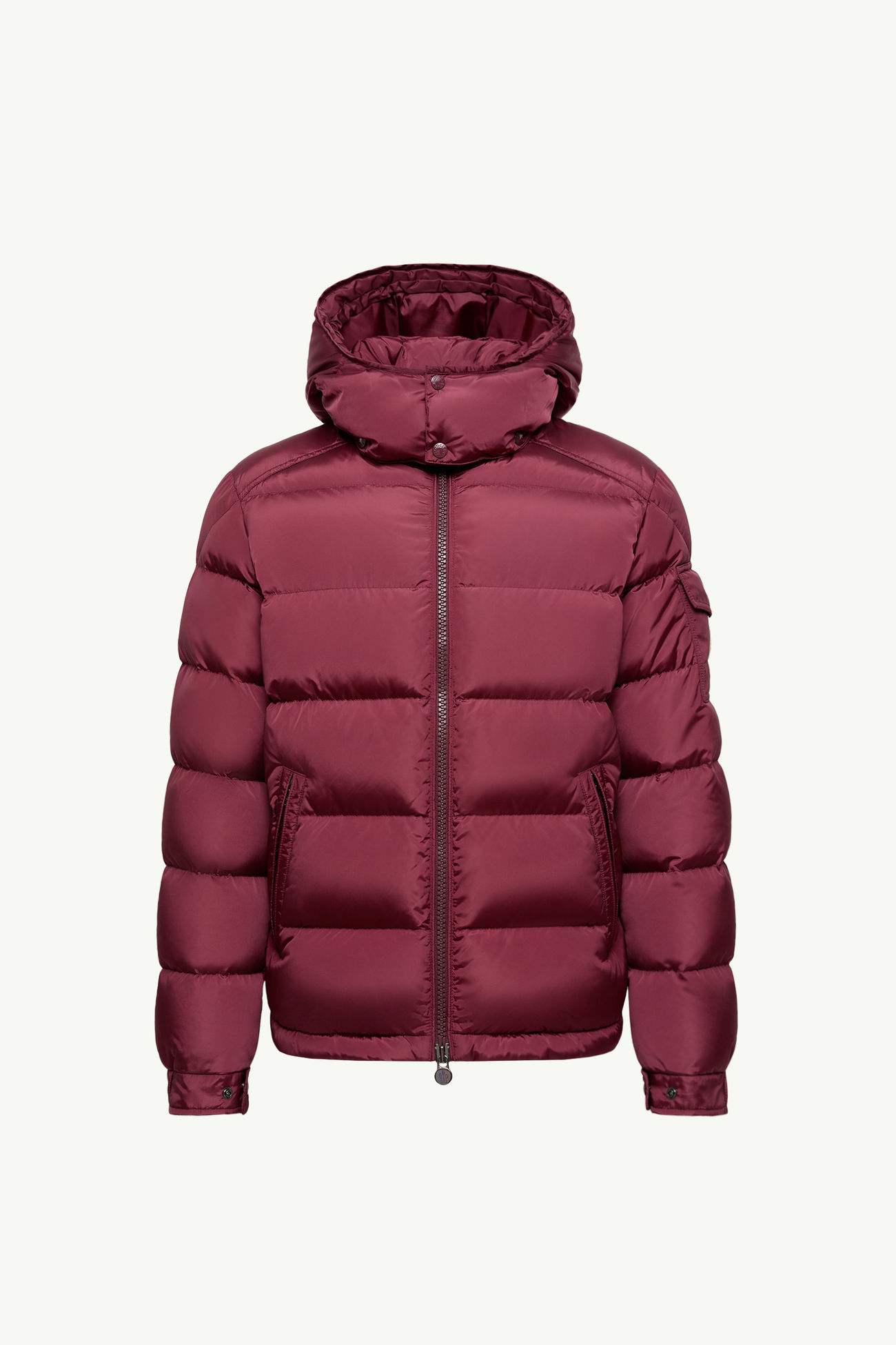 バーガンディー Moncler Mayaショートダウンジャケット : ショート 