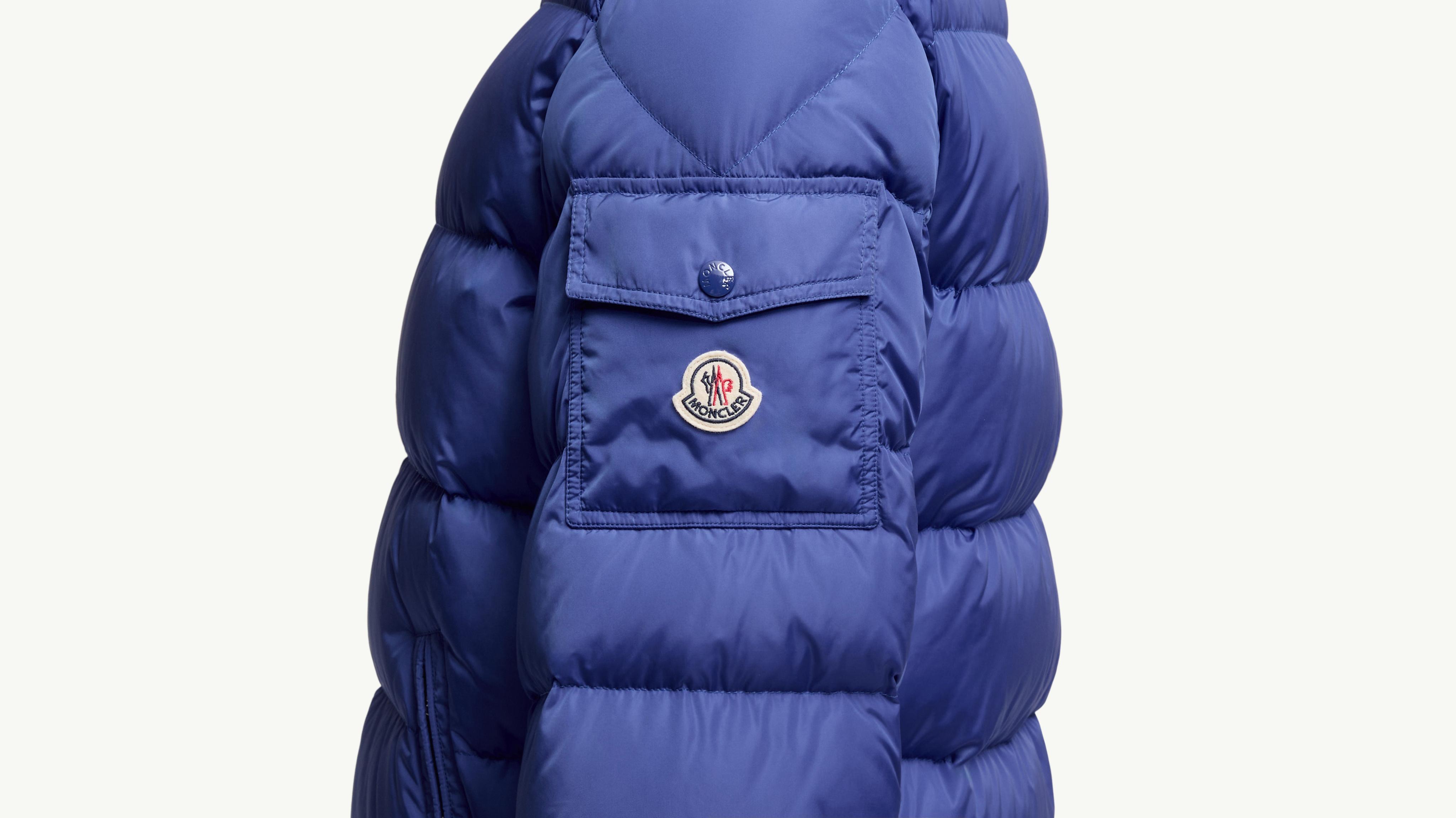 モンクレール AUDREY Electric Blue Moncler Maya Matte Short Down Jacket - Short