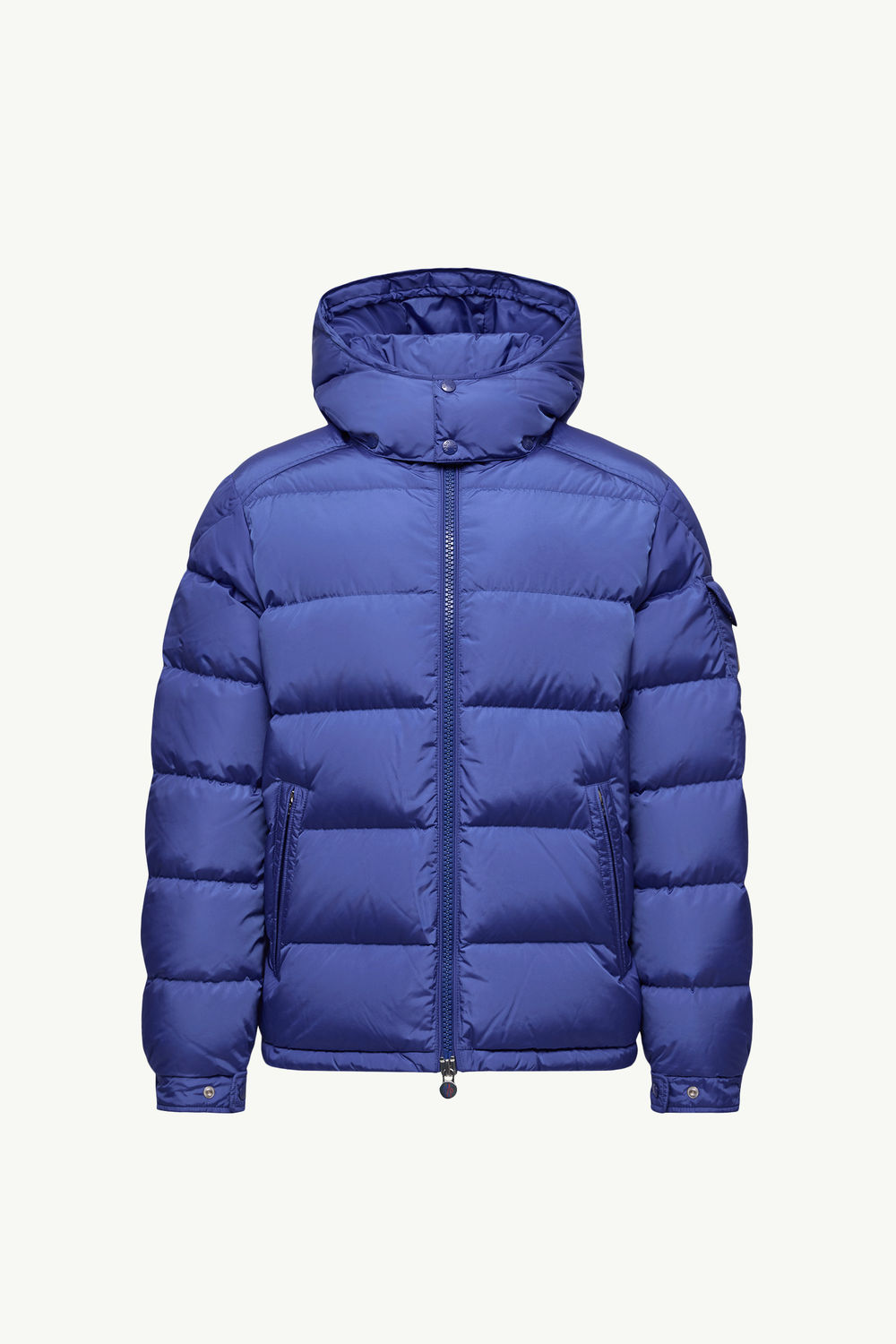 Moncler Maya Matte Short Down Jacket Men Electric Blue Moncler 2