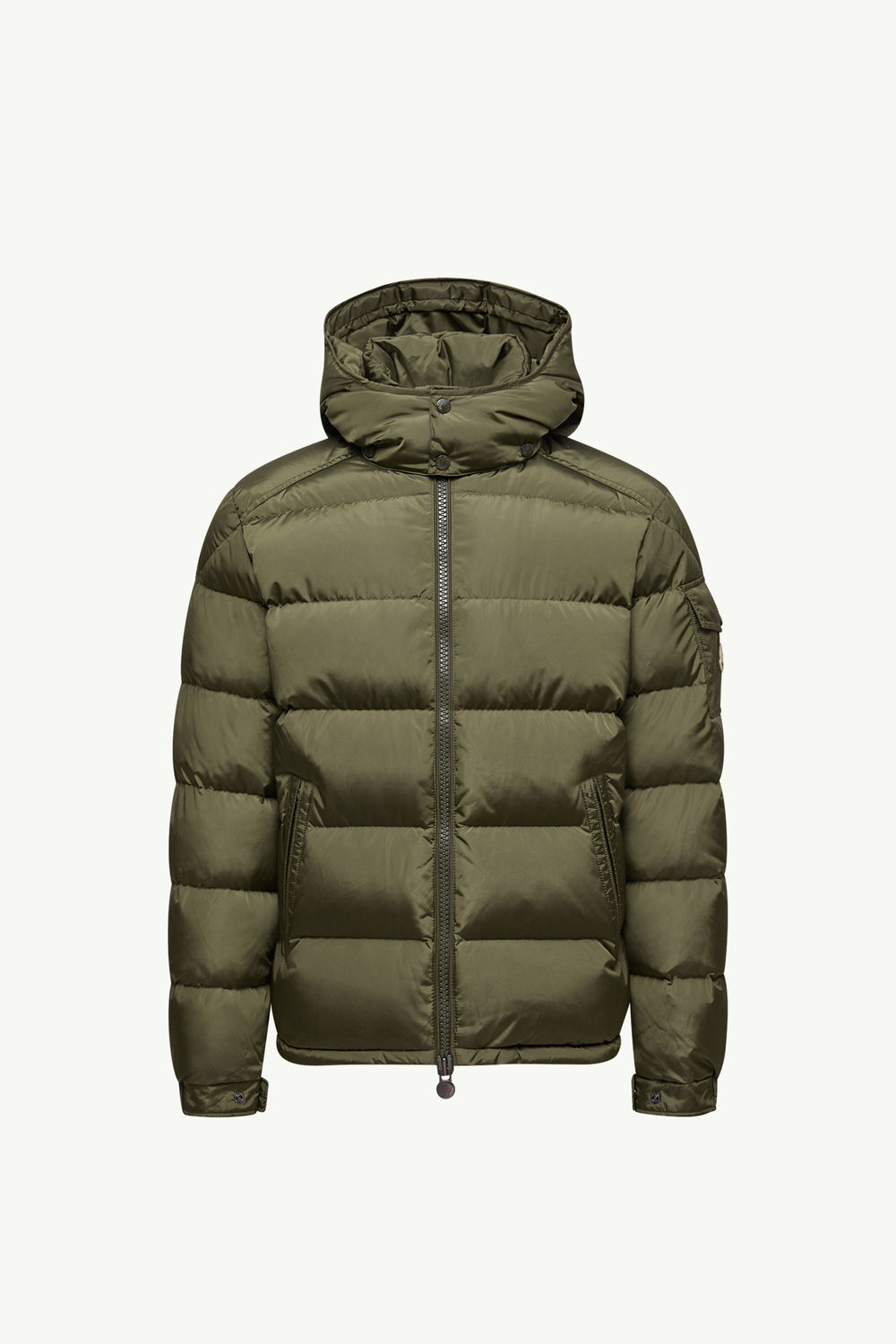 Moncler Maya Matte Short Down Jacket Men Olive Green Moncler 2