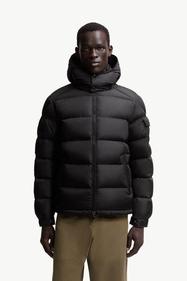 Moncler Maya Matte Short Down Jacket Men Black Moncler 3