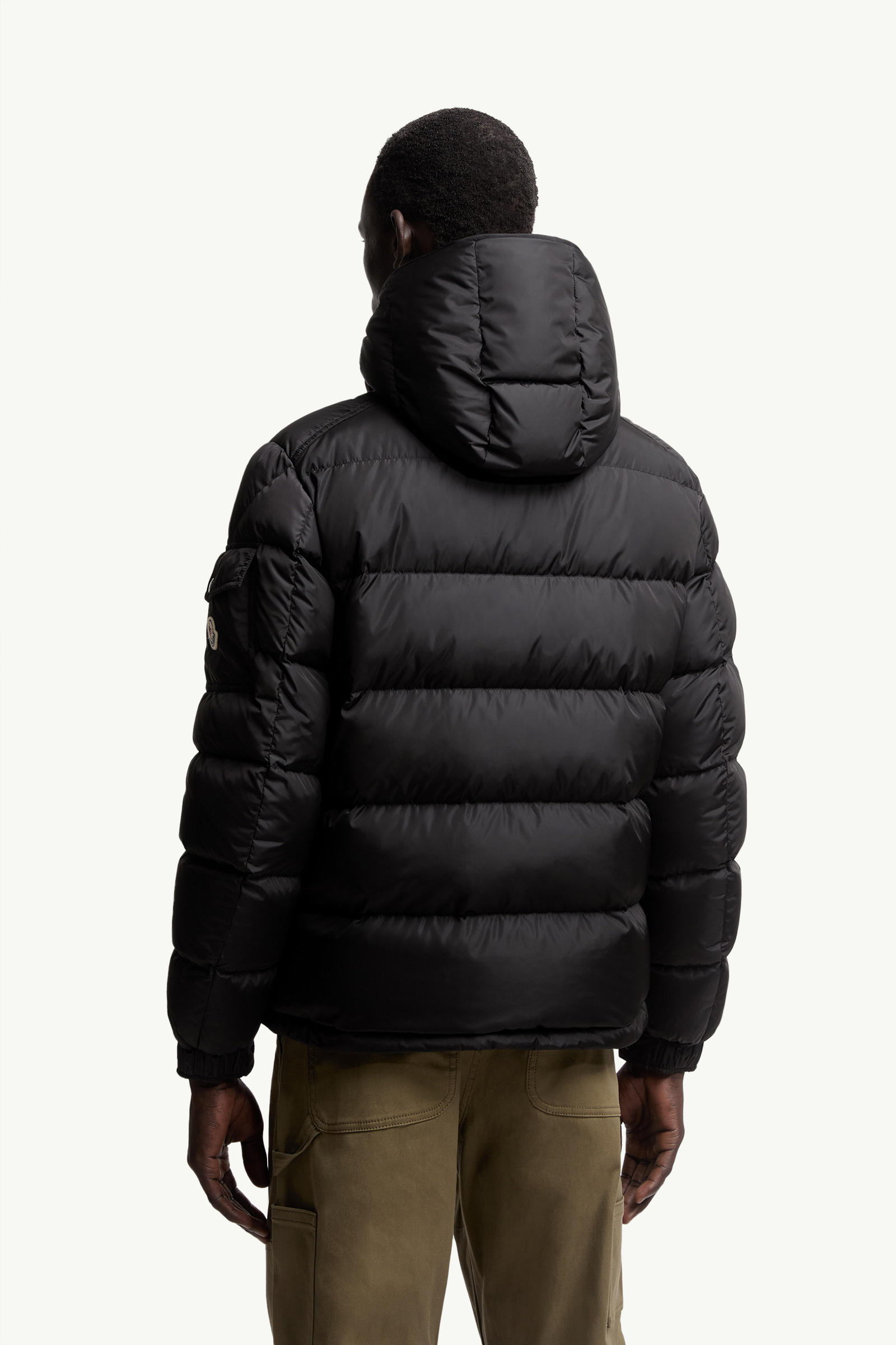 Moncler Maya Matte Short Down Jacket Men Black Moncler 4