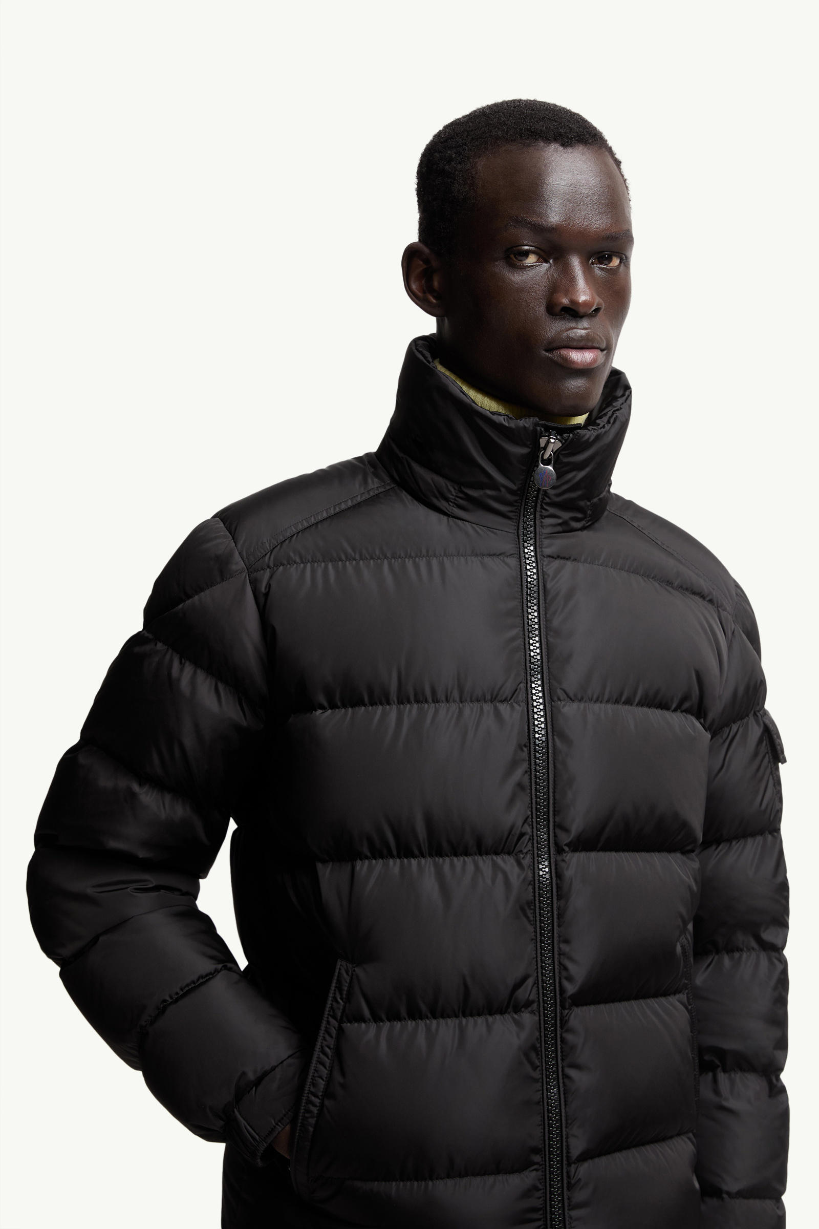 Moncler Maya Matte Short Down Jacket Men Black Moncler 5