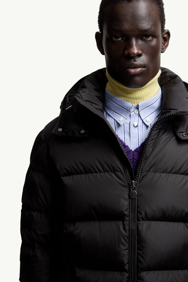 Moncler Maya Matte Short Down Jacket Men Black Moncler 6
