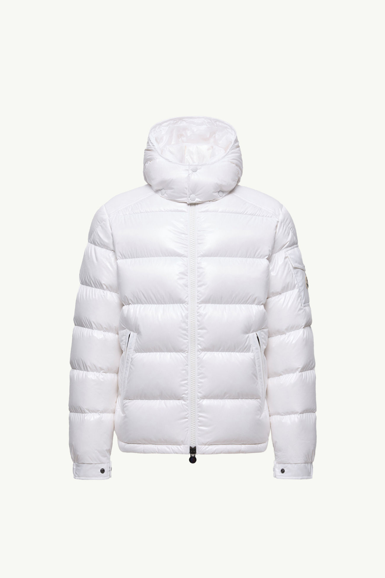 Plumífero corto con capucha Moncler Maya Hombre Blanco Moncler 2