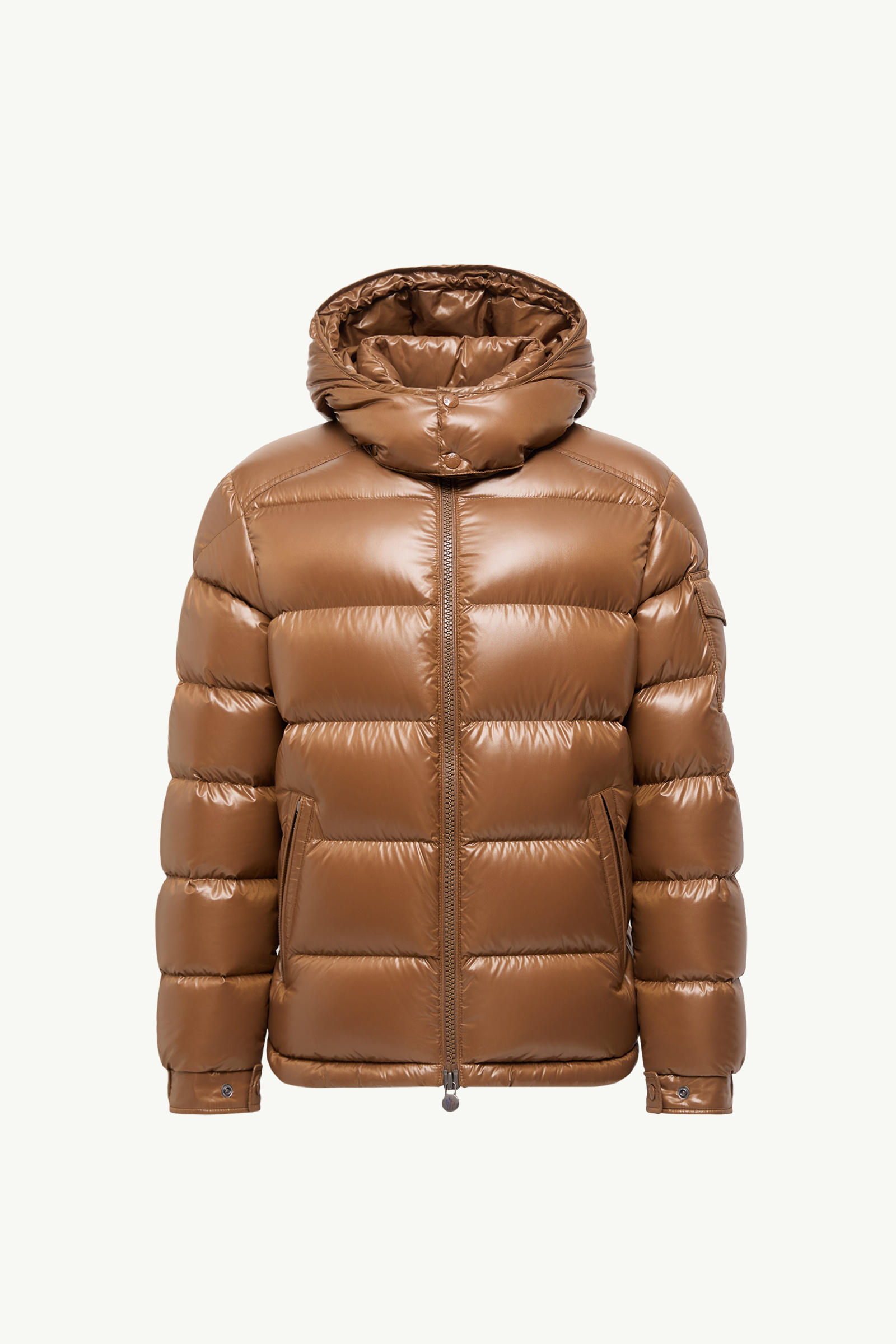 Doudoune courte à capuche Moncler Maya Hommes Beige Moncler 2