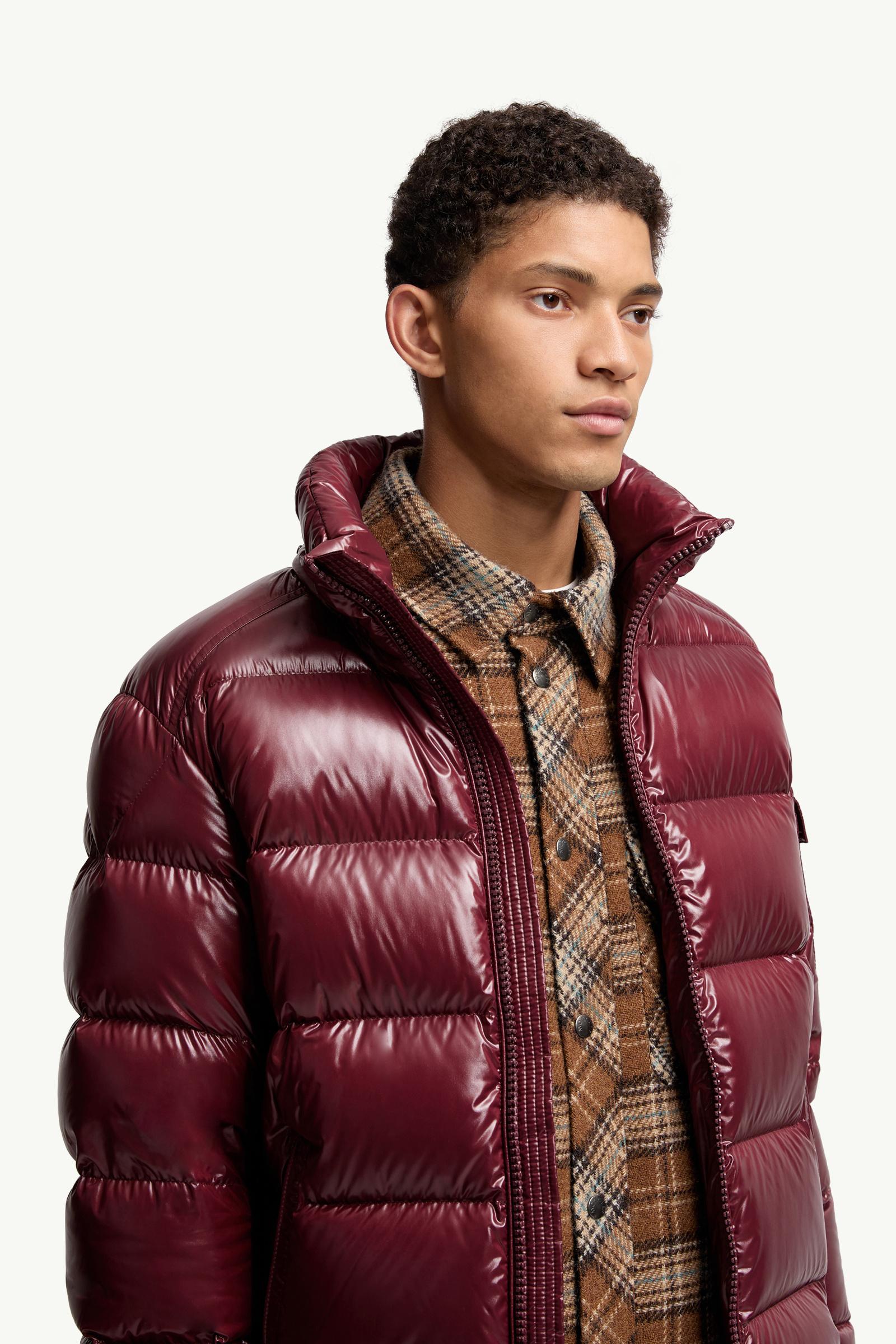 バーガンディー Moncler Mayaショートダウンジャケット : ショート