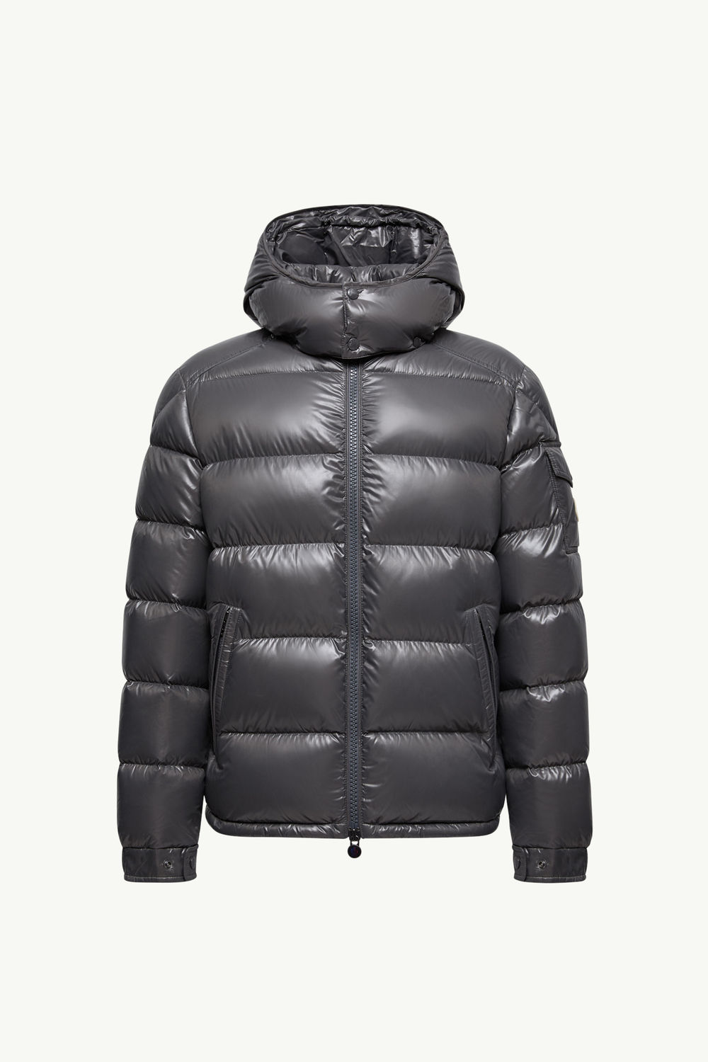 Doudoune courte à capuche Moncler Maya Hommes Gris foncé Moncler 2