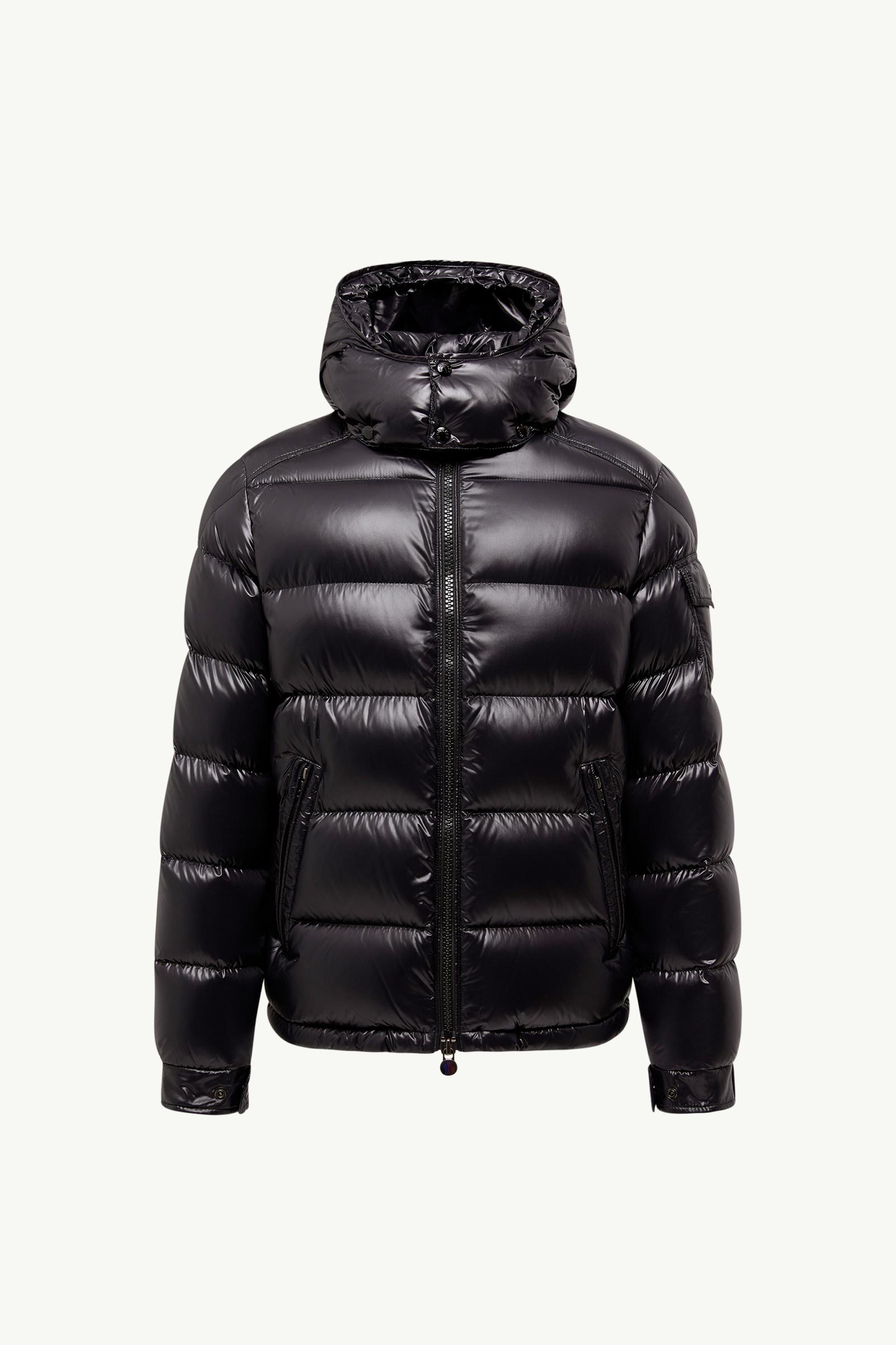 黑色Moncler Maya連帽短身羽絨外套- 短身羽絨外套for 男士| Moncler SG