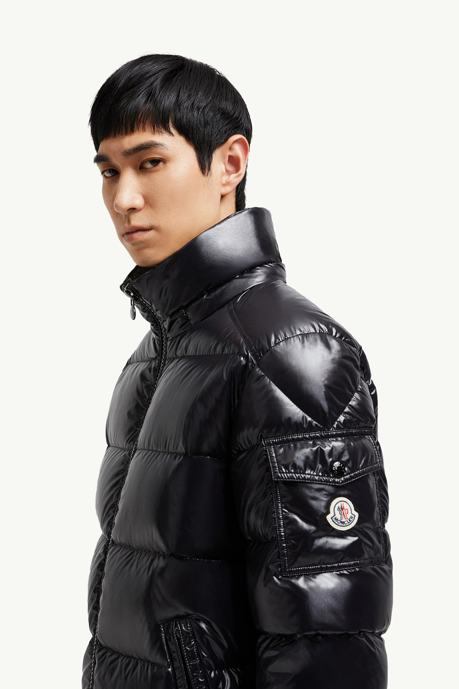 Moncler Maya Hooded Short Down Jacket Men Black Moncler 1