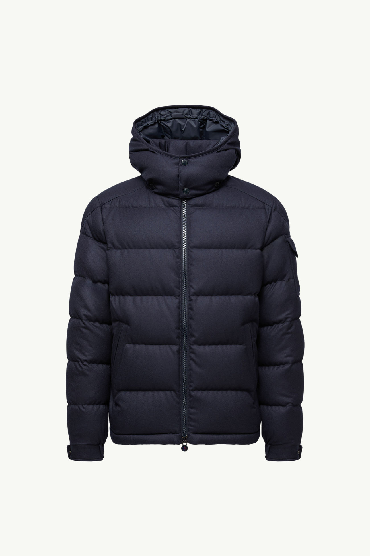 Montgenevre男士连帽羊毛法兰绒短款羽绒夹克外套 男士 海军蓝色 Moncler 2