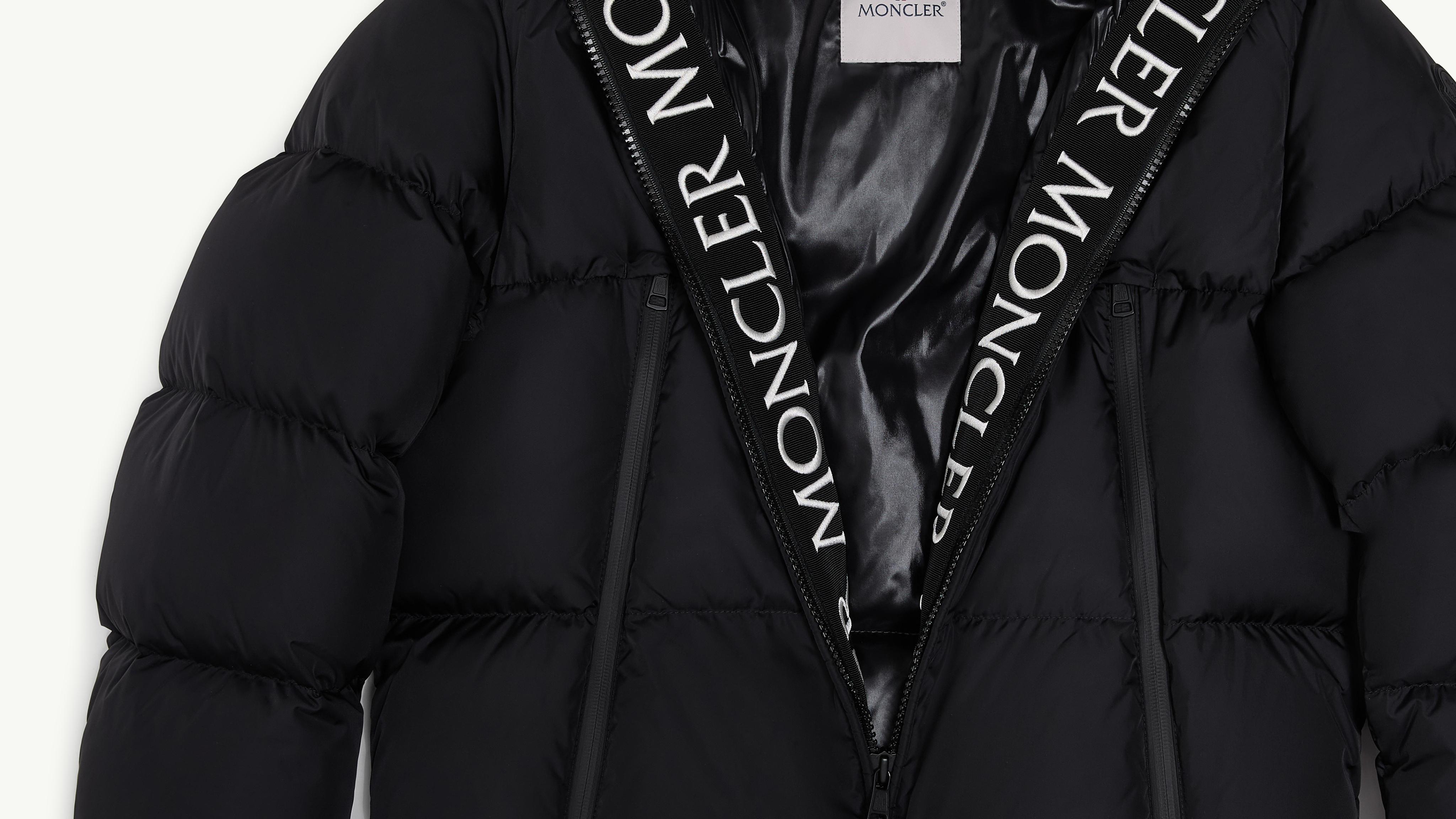 Black Montcla Hooded Short Down Jacket - Short Down Jackets for