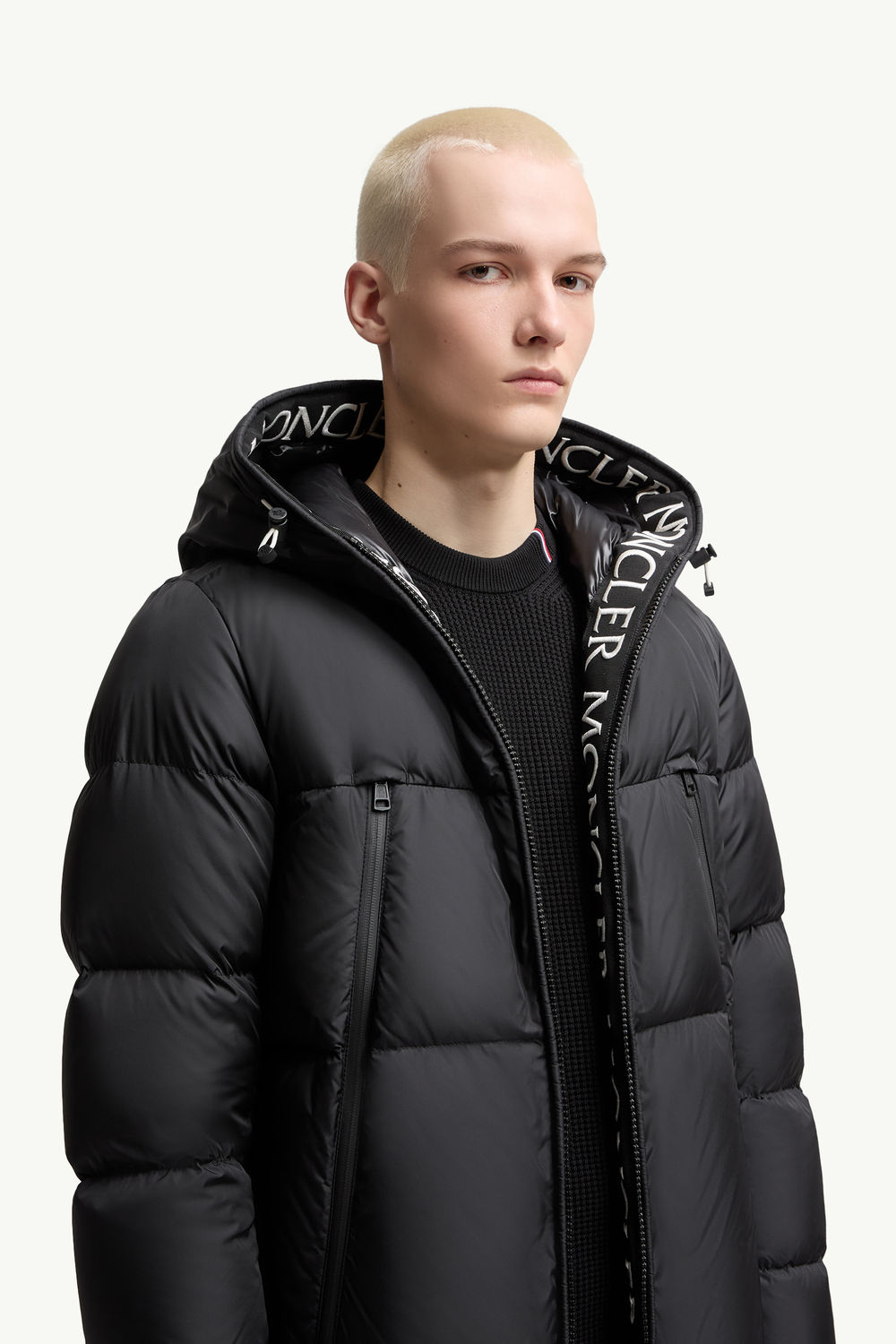 Montcla Hooded Short Down Jacket Men Black Moncler 5