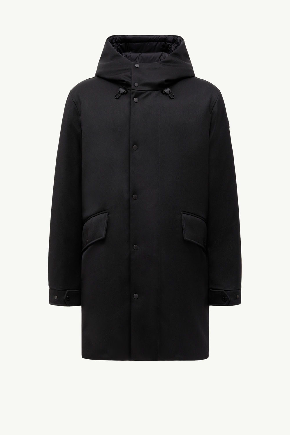 Merri男士双面羊毛连帽长款羽绒夹克外套 男士 黑色 Moncler 2