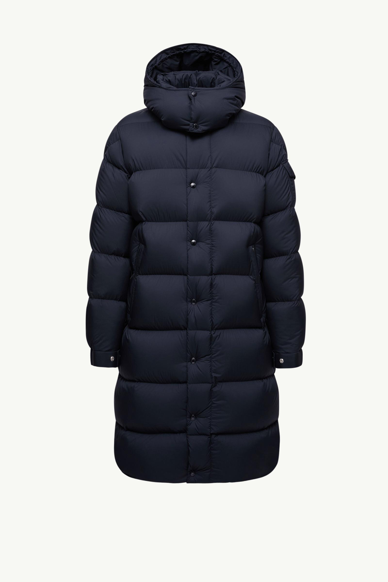 Piumino lungo Hanoverian con cappuccio Blu Notte - Piumini