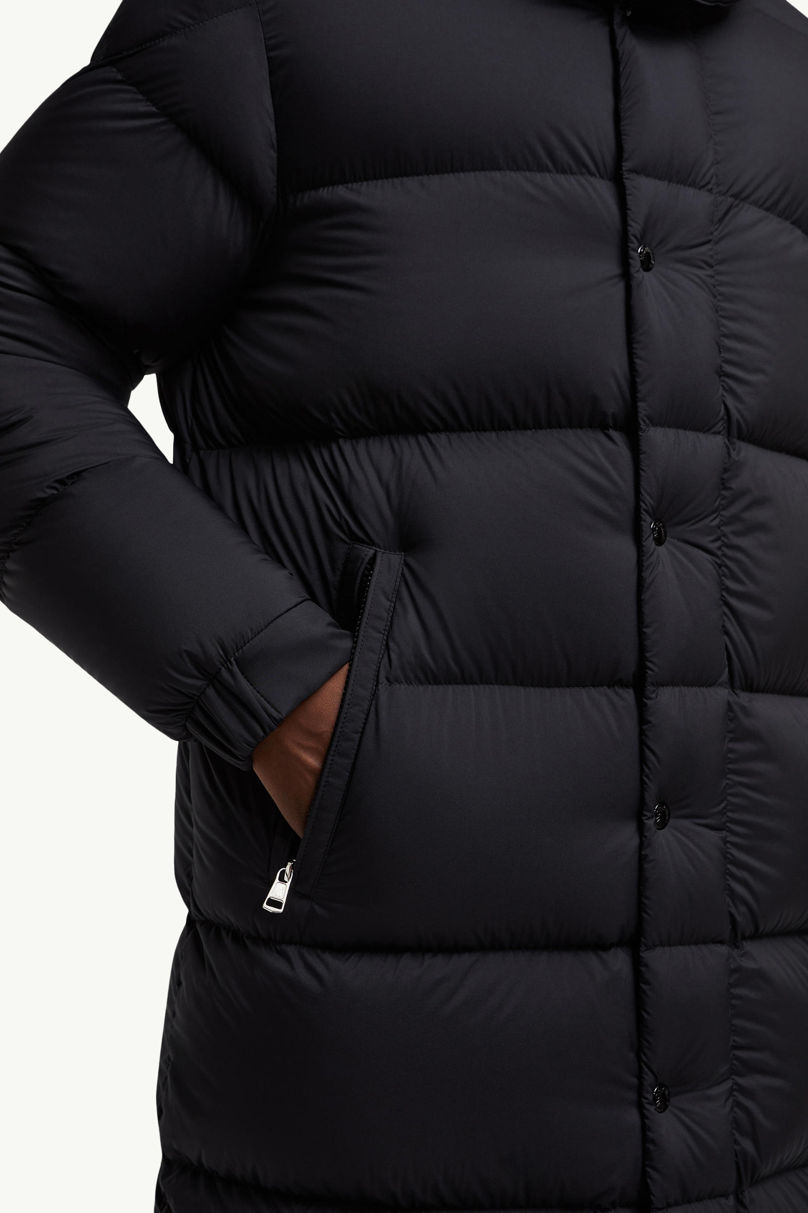 Hanoverian Hooded Long Down Jacket Men Black Moncler 5