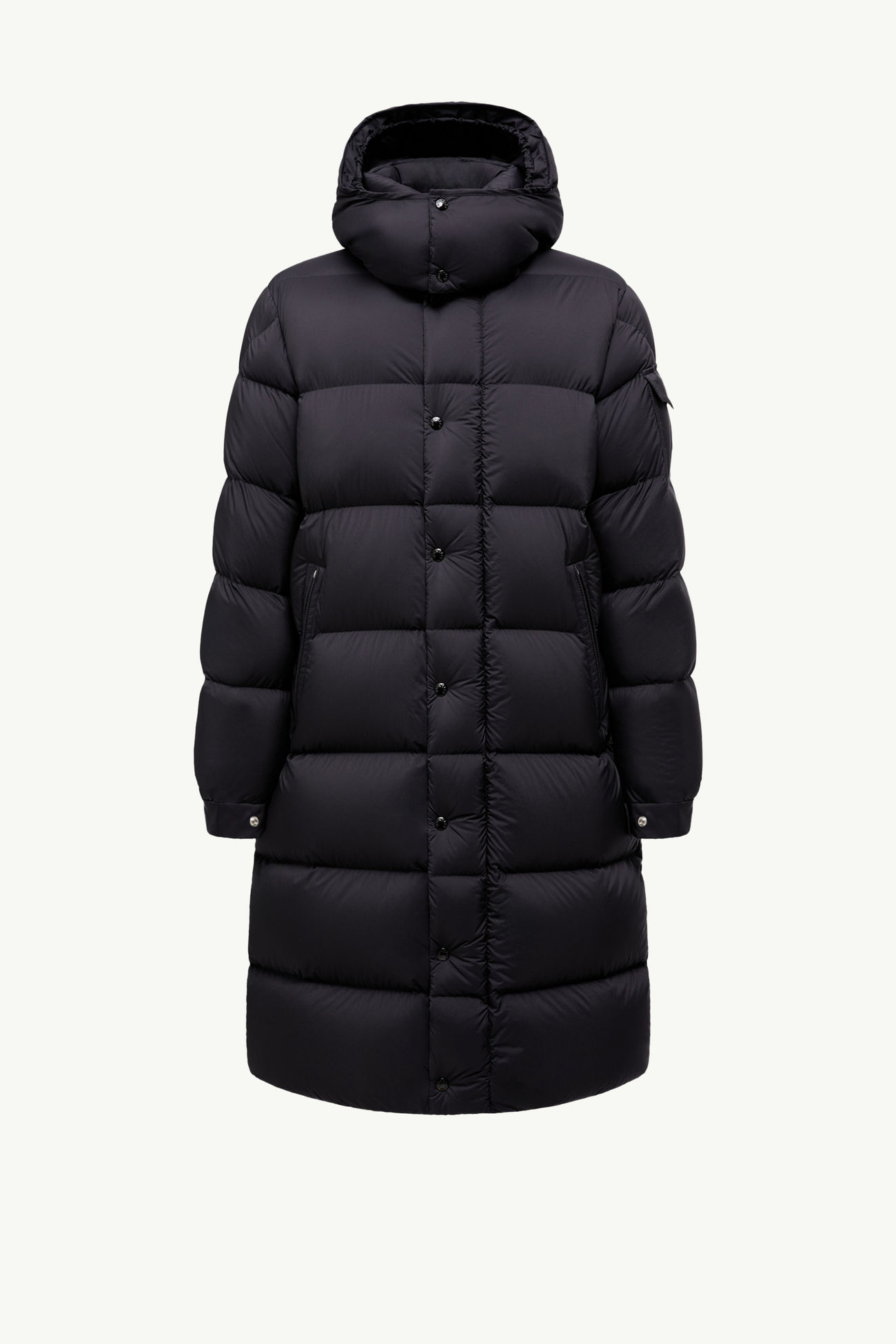 Hanoverian ロングダウンジャケット メンズ ブラック Moncler 2