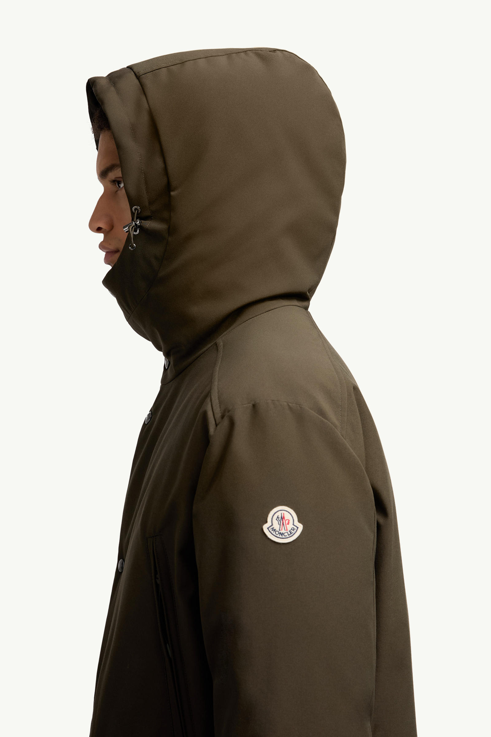 Livradois Hooded Short Down Jacket Men Dark Green Moncler 1