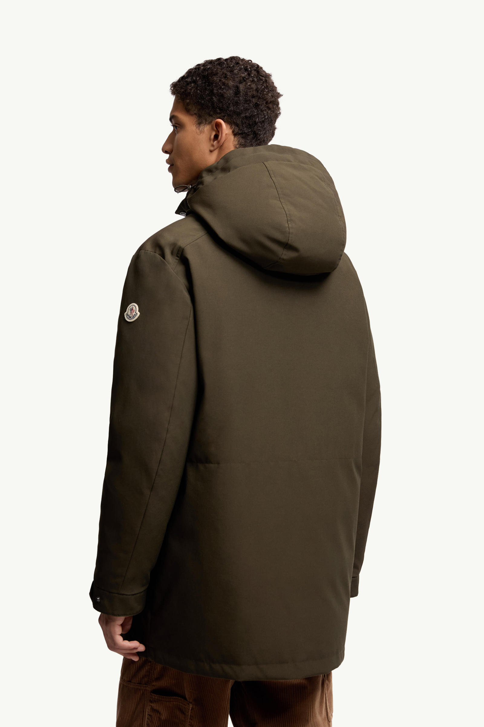 Livradois Hooded Short Down Jacket Men Dark Green Moncler 4