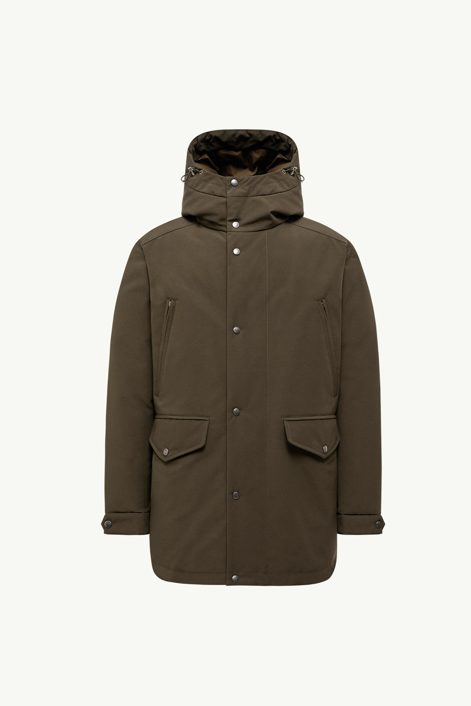 Livradois Hooded Short Down Jacket Men Dark Green Moncler 2