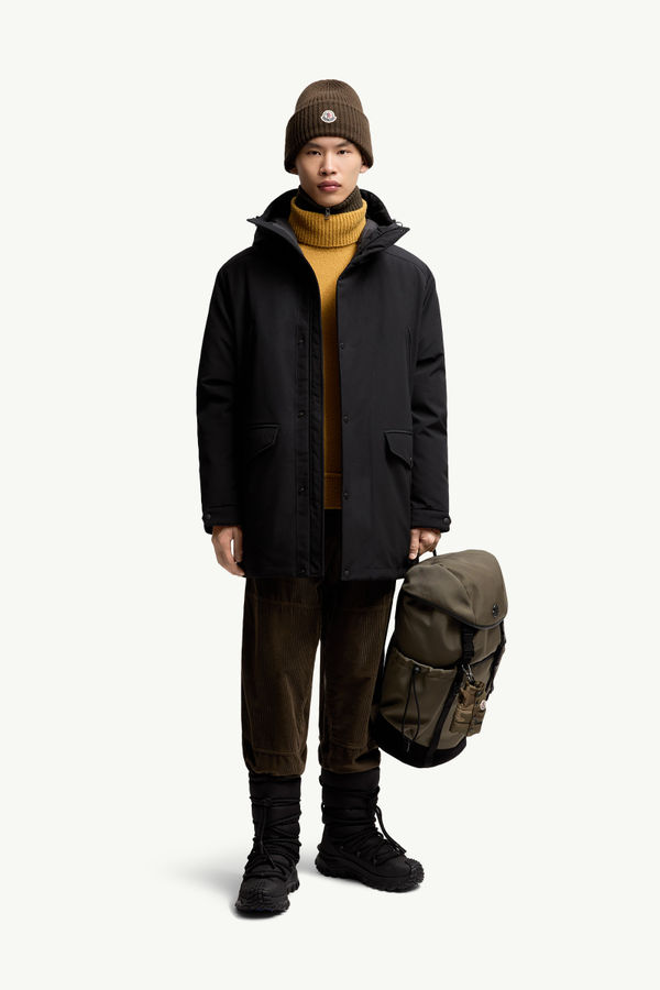 Livradois Hooded Short Down Jacket Men Black Moncler 0