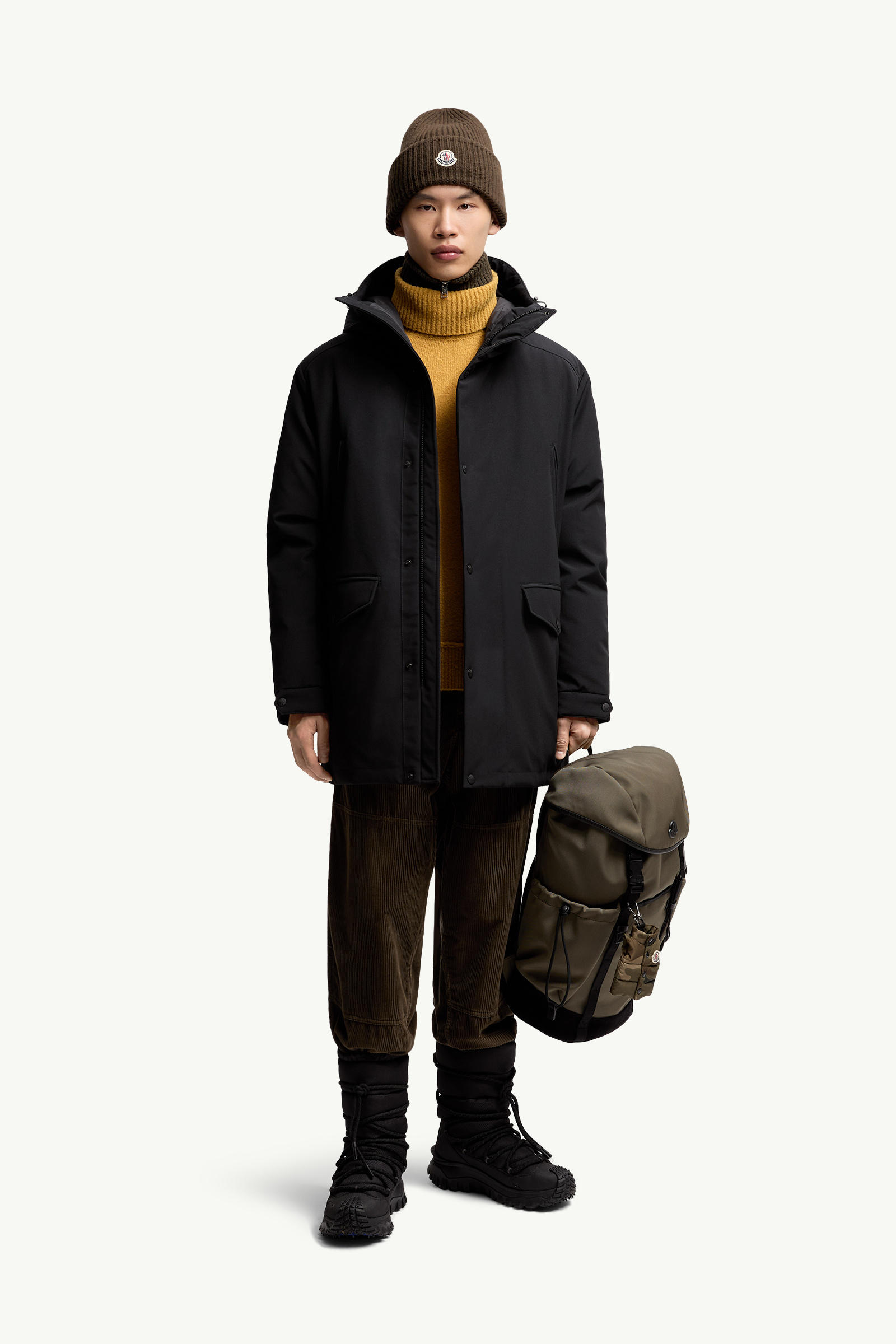 Livradois Hooded Short Down Jacket Men Black Moncler 0