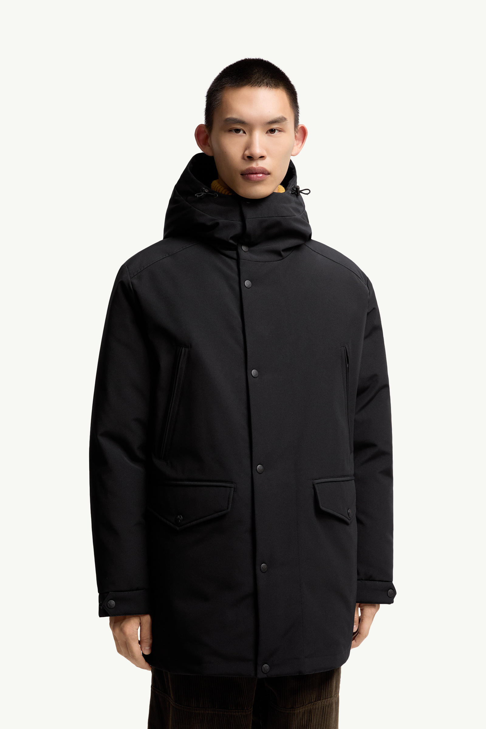 Livradois Hooded Short Down Jacket Men Black Moncler 3