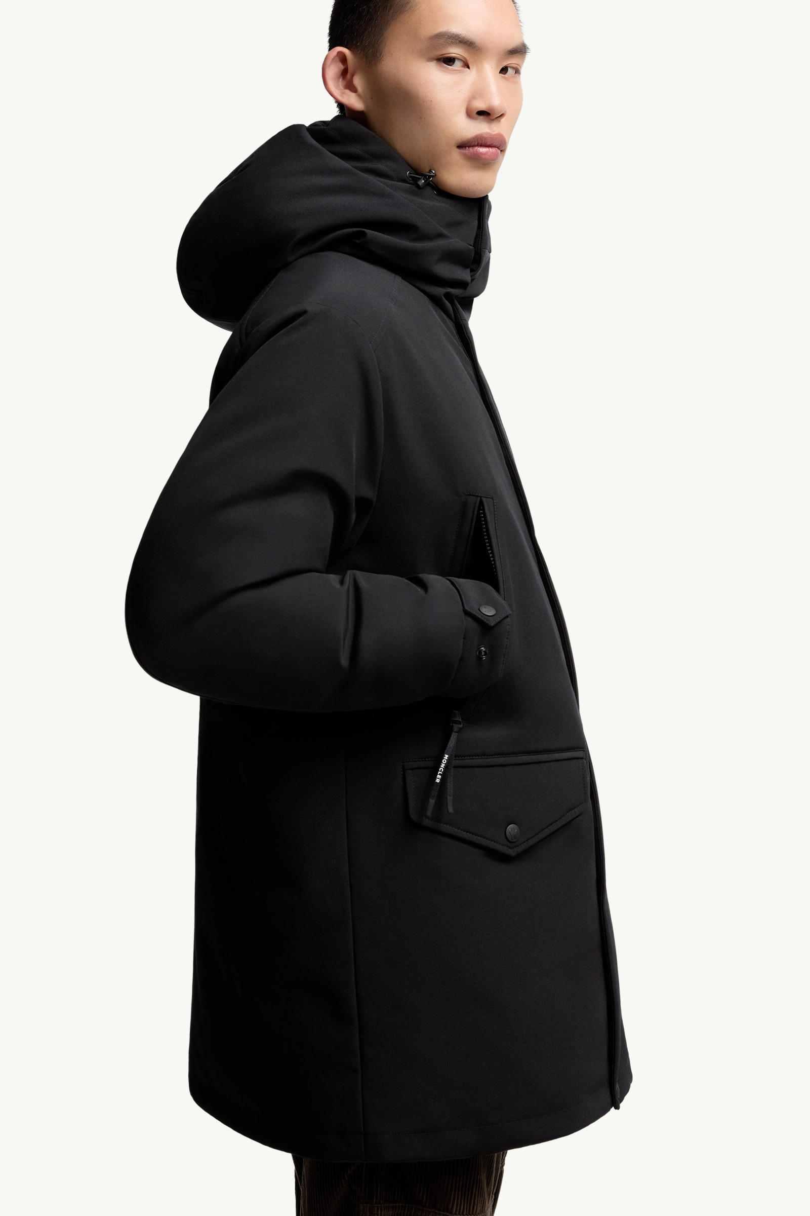 Livradois Hooded Short Down Jacket Men Black Moncler 5