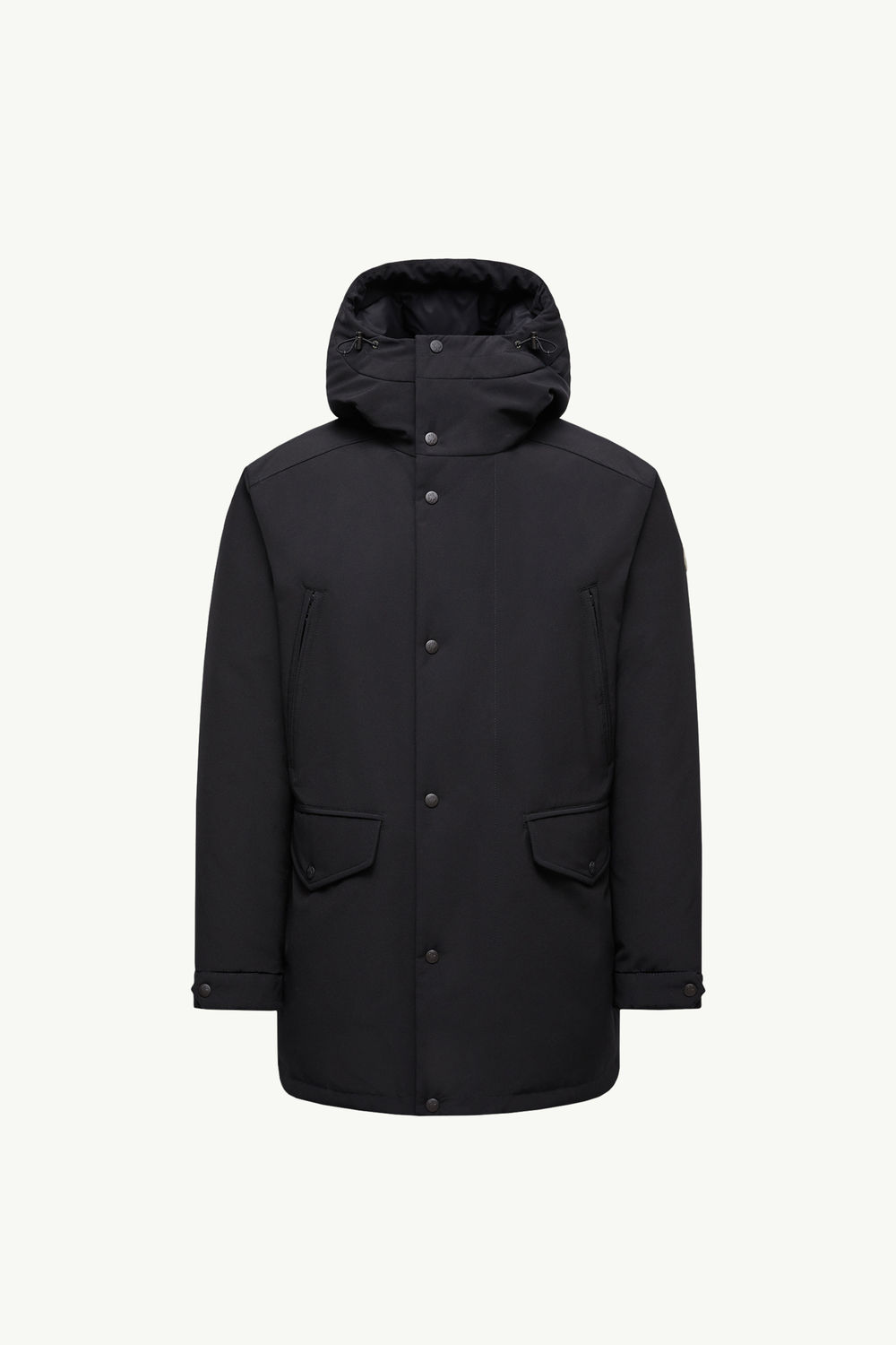 Livradois Hooded Mid-Length Down Jacket Men Black Moncler 2