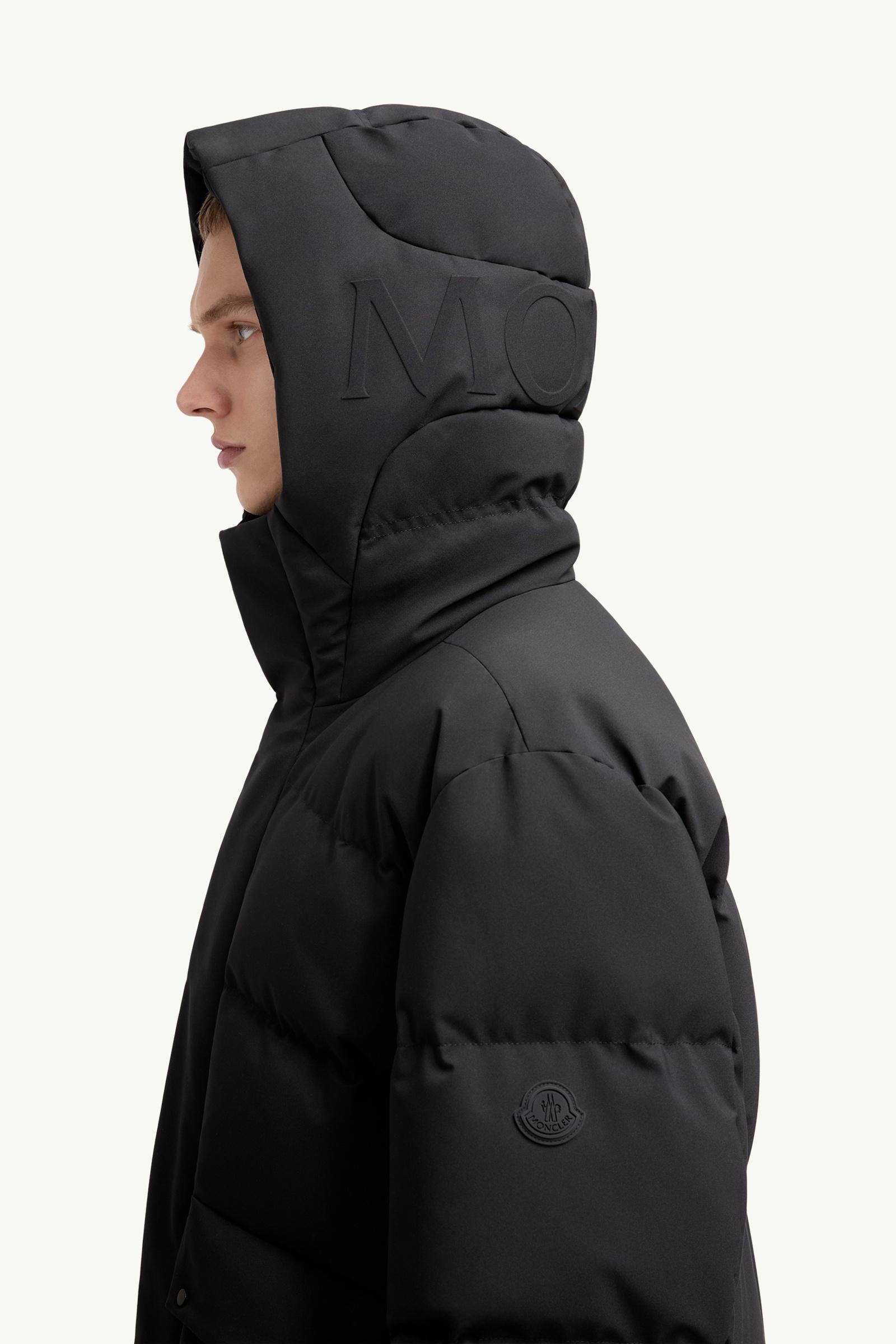 Avioth Hooded Long Down Jacket Men Black Moncler 1