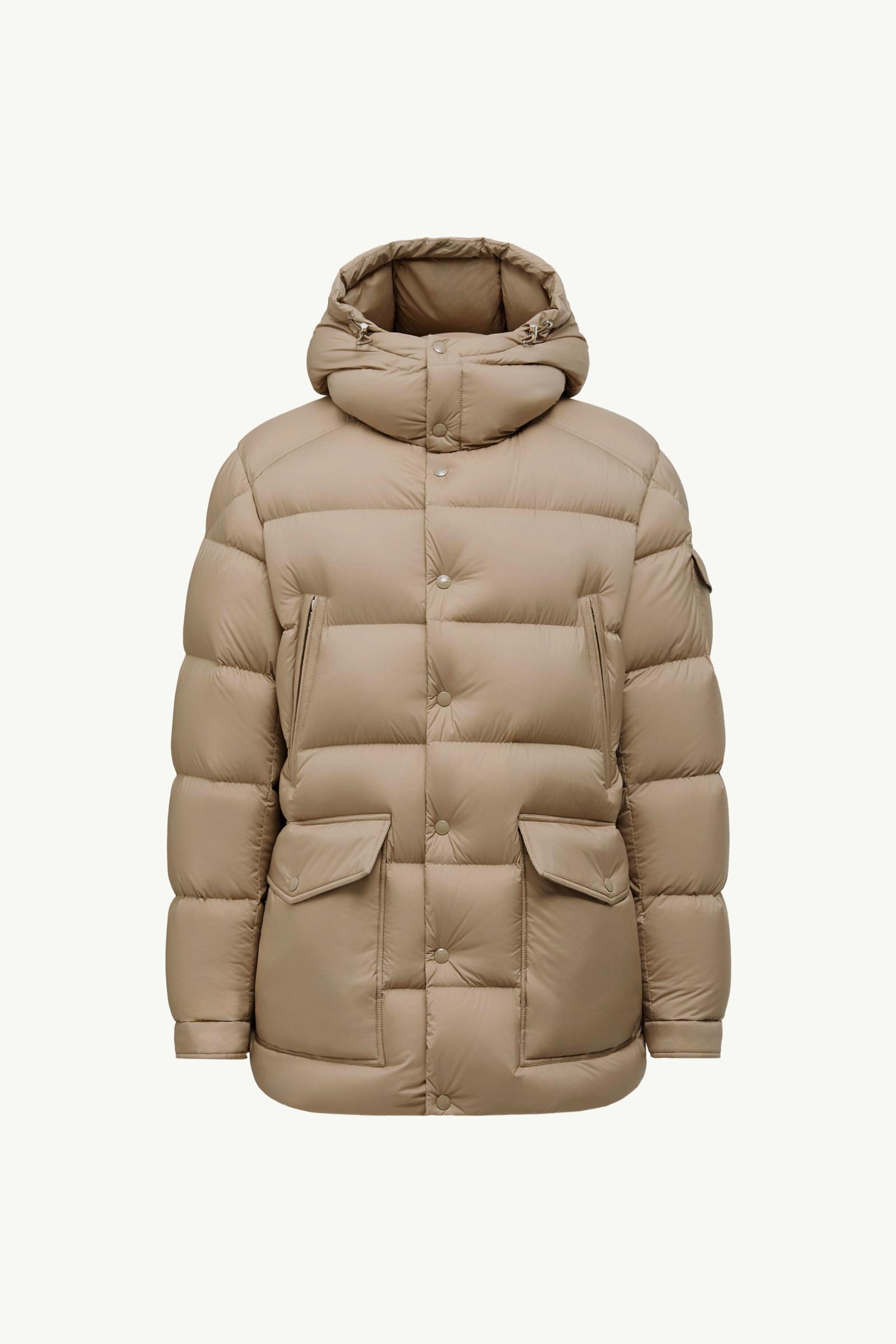 Beige Bretagne Hooded Short Down Jacket - Short Down Jackets for