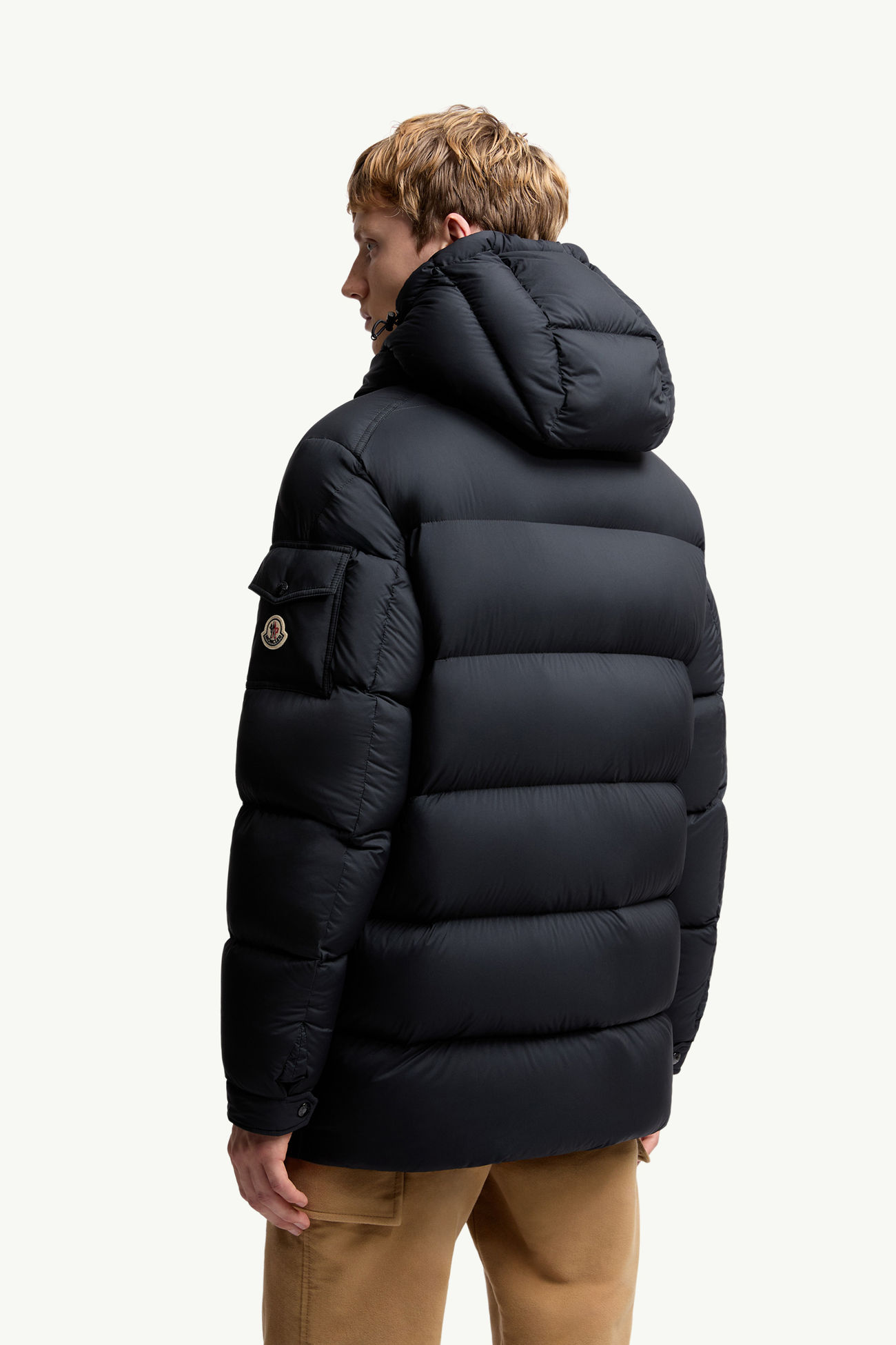 Bretagne男士连帽短款羽绒夹克外套 男士 海军蓝色 Moncler 4